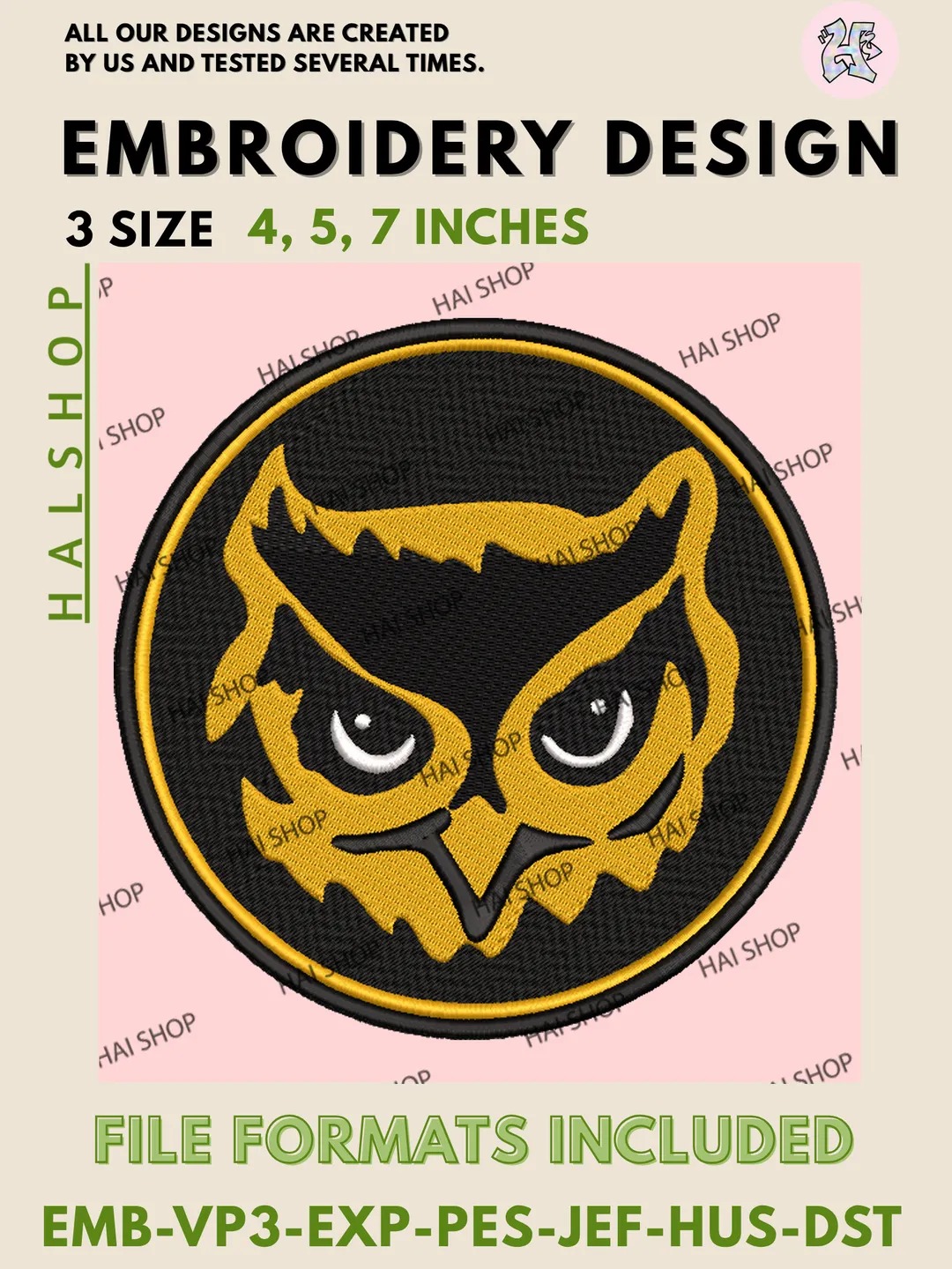 Kennesaw State Owls NCAA Logo Machine Embroidery Design, Sports Team Embroidery Files