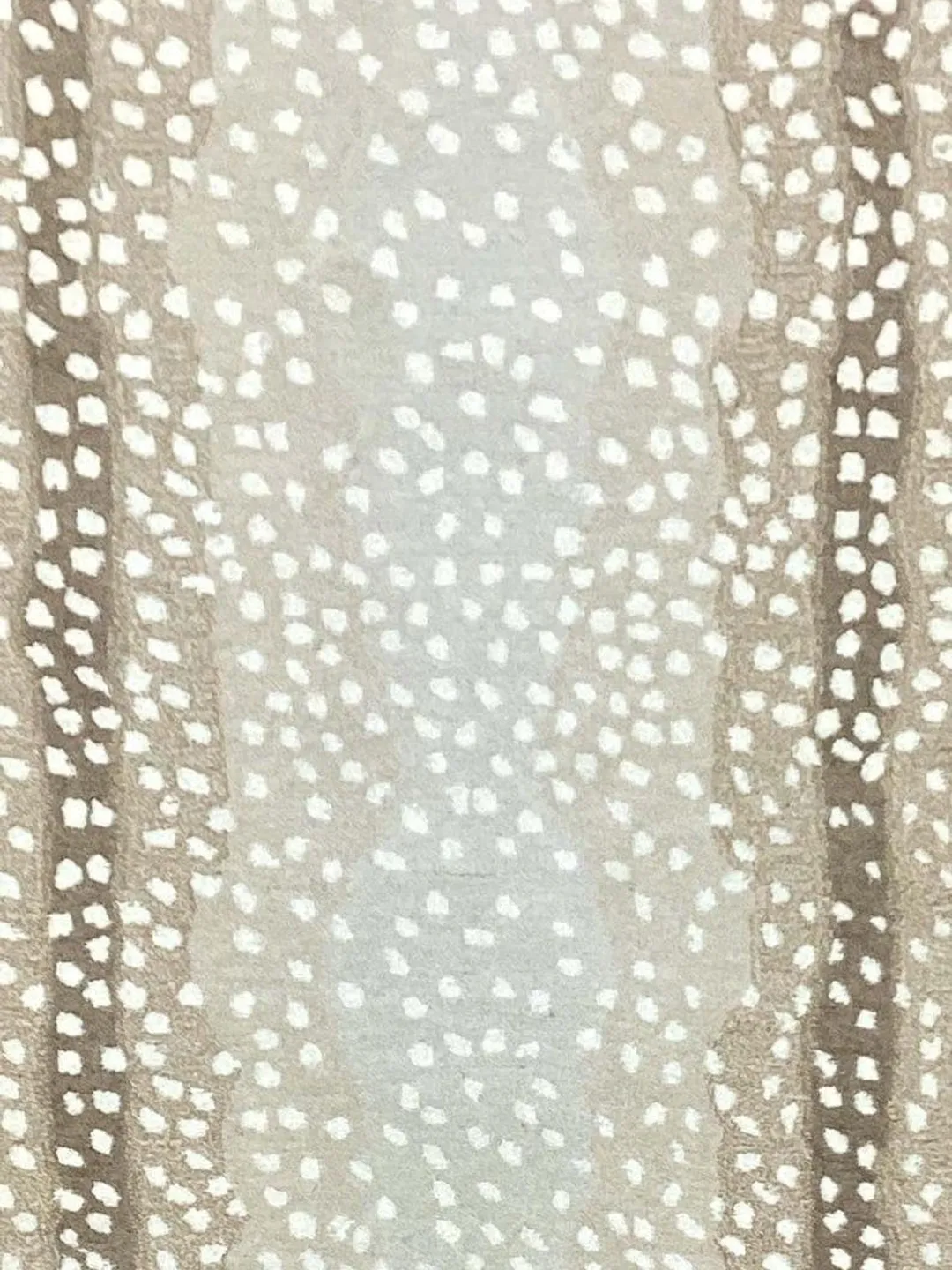 Hand Tufted Wool Rug | Antelope Print, Neutral Beige