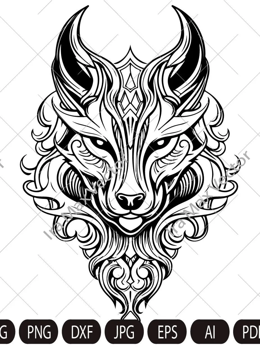 FOX Face svg /Fox heraldic svg/Fox  coat of arms/Fox shield/ Fox Head svg / Fox svg /Fox Mascot svg / Fox Printable / INSTANT DOWNLOAD