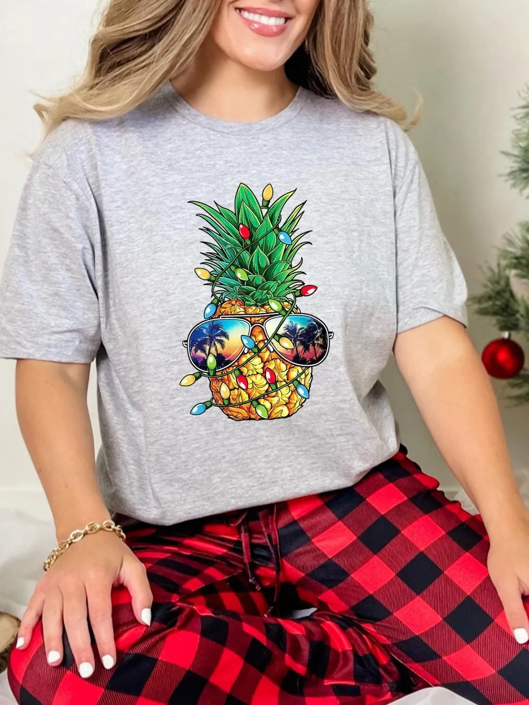 Christmas Pineapple Shirt, Funny Christmas Shirt, Christmas Pineapple Shirt, Christmas Shirt, Pineapple Lover Gift, Christmas Family Shirt