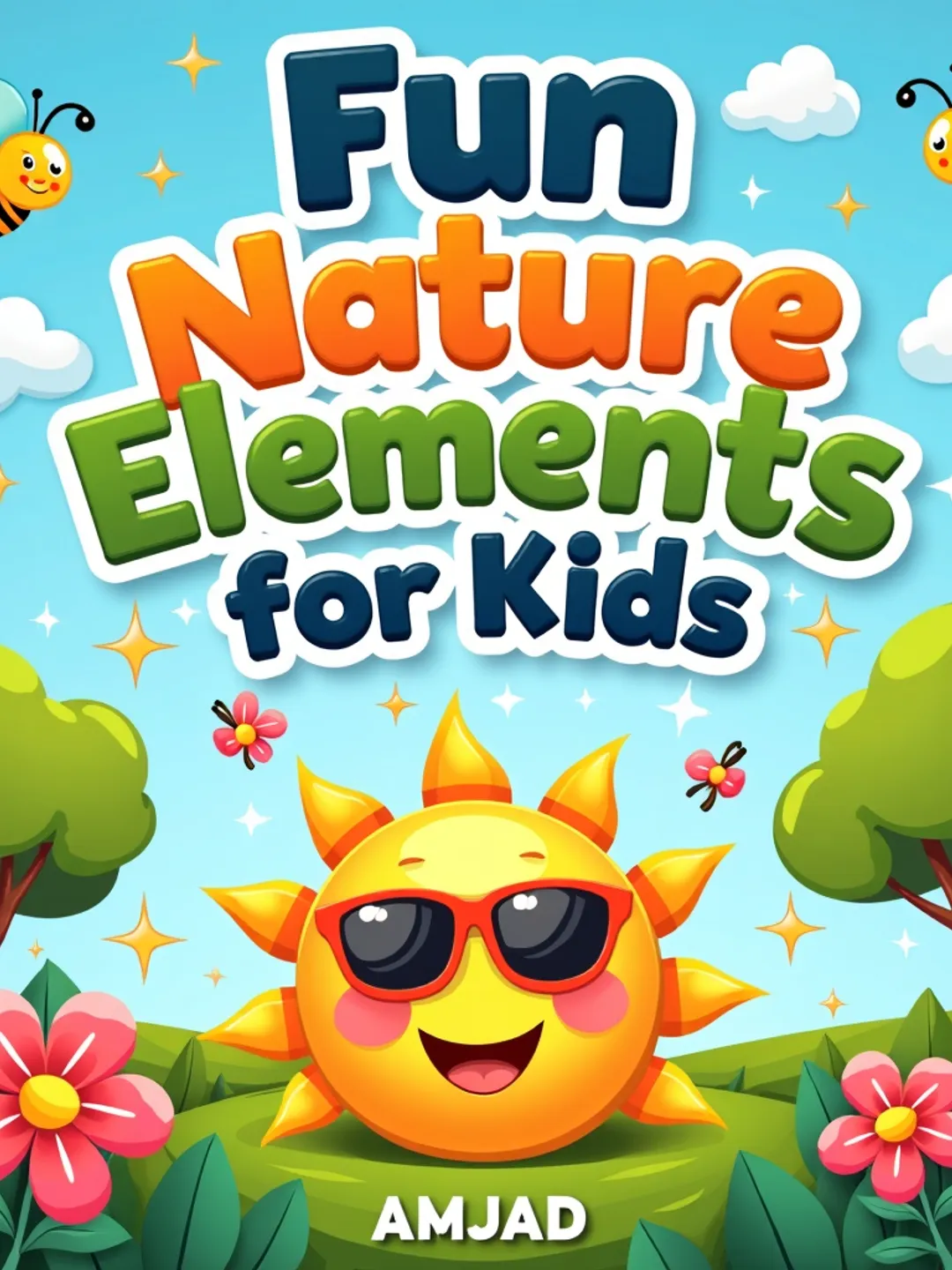 Fun Nature Elements Clip Art Book for Kids