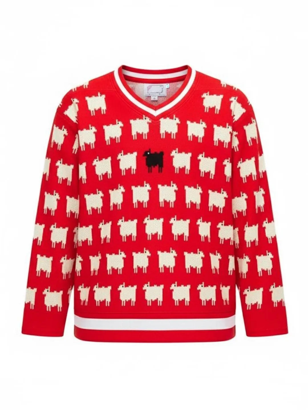 Princess Diana Black Sheep Red Printed Hockey Jersey for Fans
