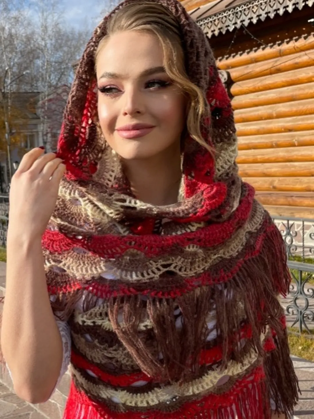 Wool shawl, Wedding  bride shawl wraps, Triangular shawl with fringe, Multicolor Colorful Shawl,  Mother to daughter wedding day gifts