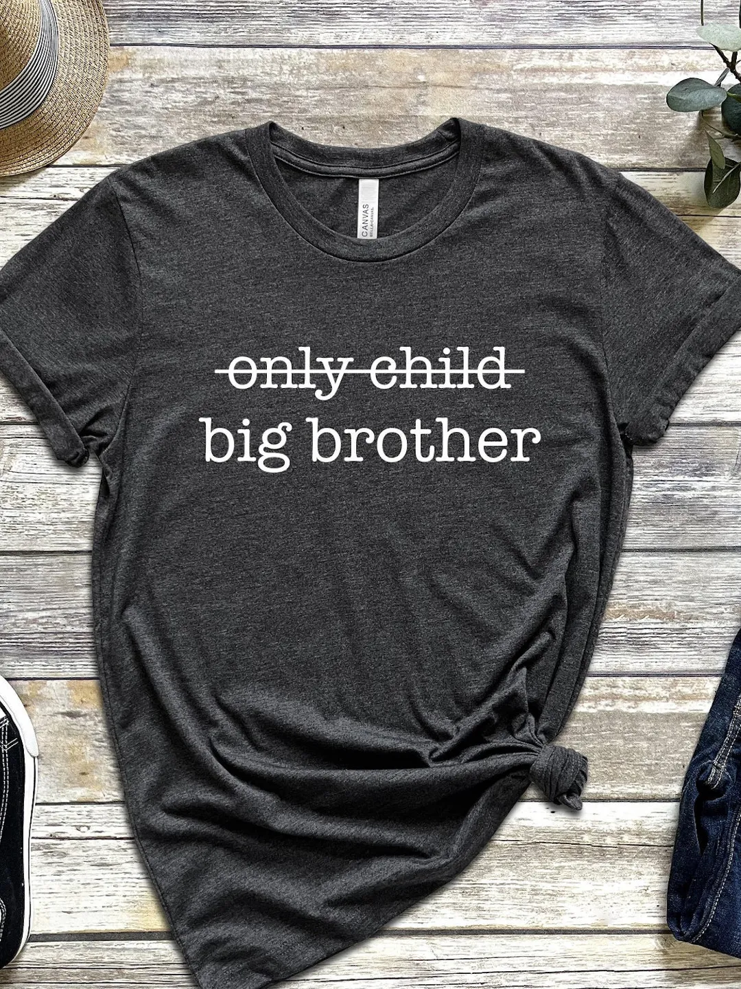 Big Brother Shirt: Pregnancy Reveal Tee (Soft Cotton Blend)