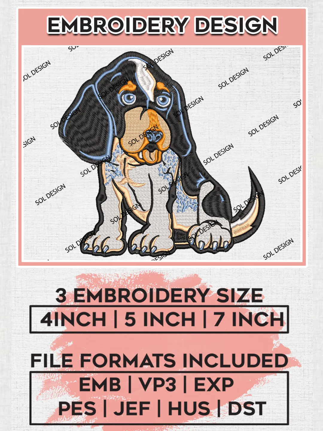 Tennessee Volunteers Football Team Smokey Mascot Logo Embroidery Design Files, NCAA Tennessee Volunteers Machine Embroidery, NCAA Teams, Game Day, 3 sizes, NCAA Machine embroidery designs, Digital Download