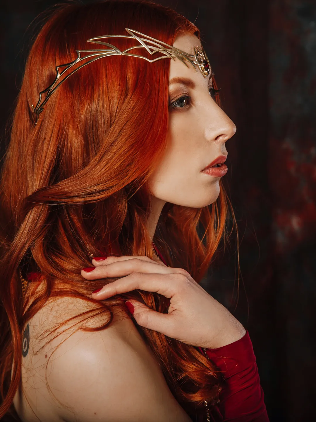 Dragon style diadem, Dragon princess diadem, fantasy elven crown, elven circlet, headband elvish tiara, wedding circlet