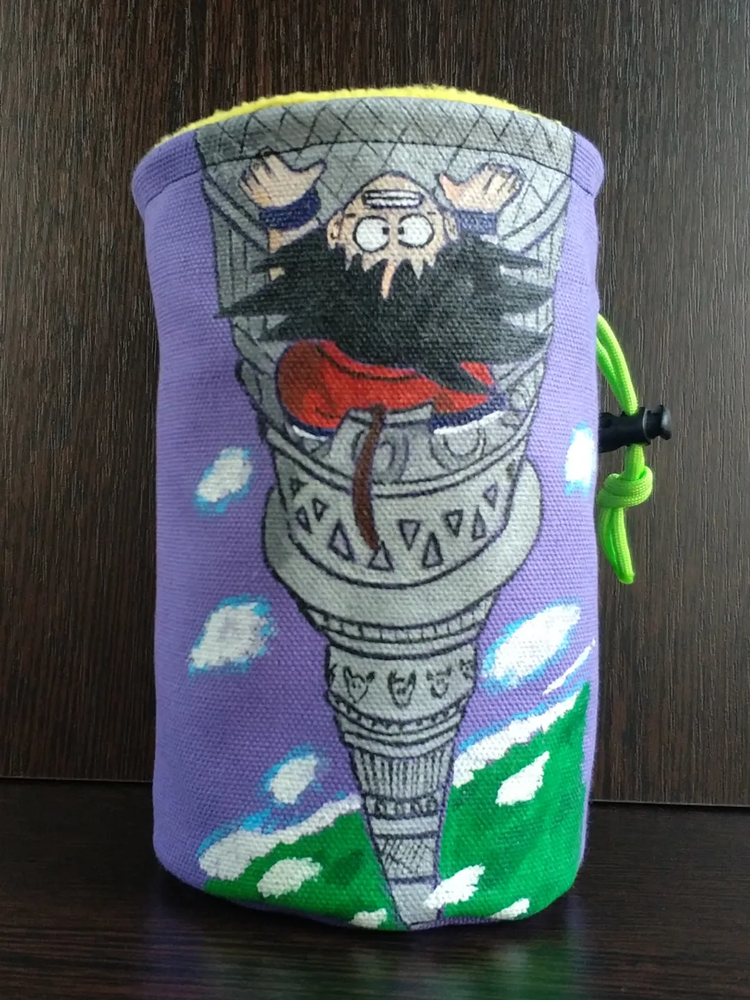 Chalk bag Anime Goku for rock climbing