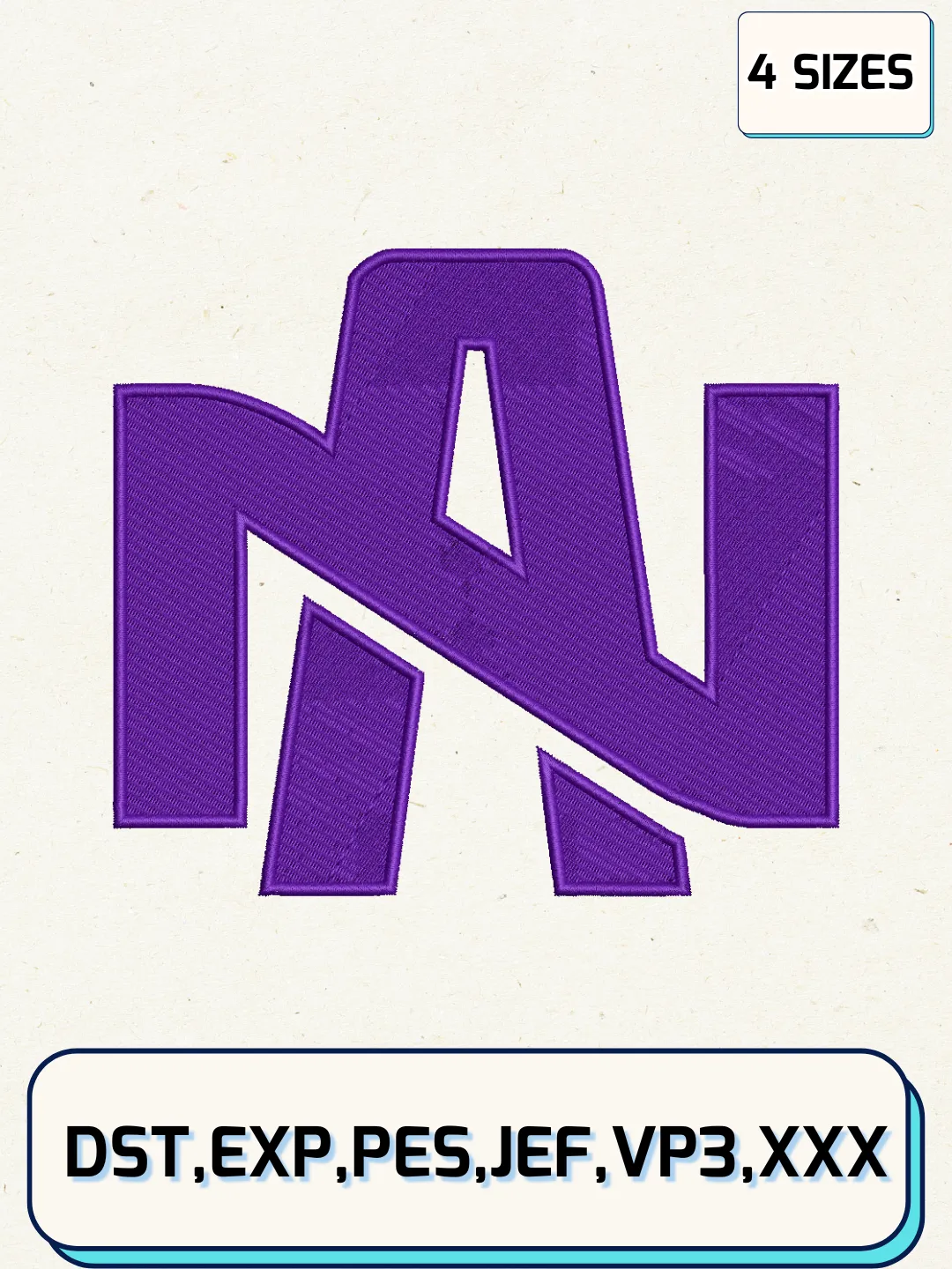 North Alabama Lions Logos Embroidery Design Files, NCAA Logos Embroidery Designs, Machine Embroidery Files, 4 Sizes