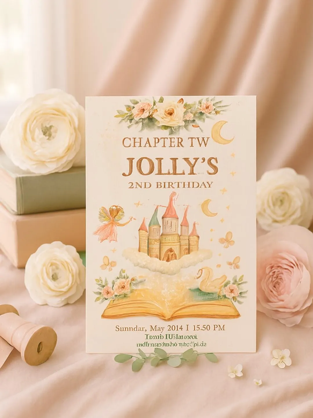 Chapter Two Birthday Invitation ,Storybook and Fairytale 2nd Birthday ...