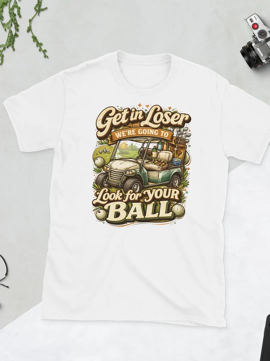 Funny Golfing T-Shirt, Retro Golf Cart Shirt, Sarcastic Golfer Tee, Vintage Style Golf Humor, Sports Quote Top, Rough and Fairway Apparel