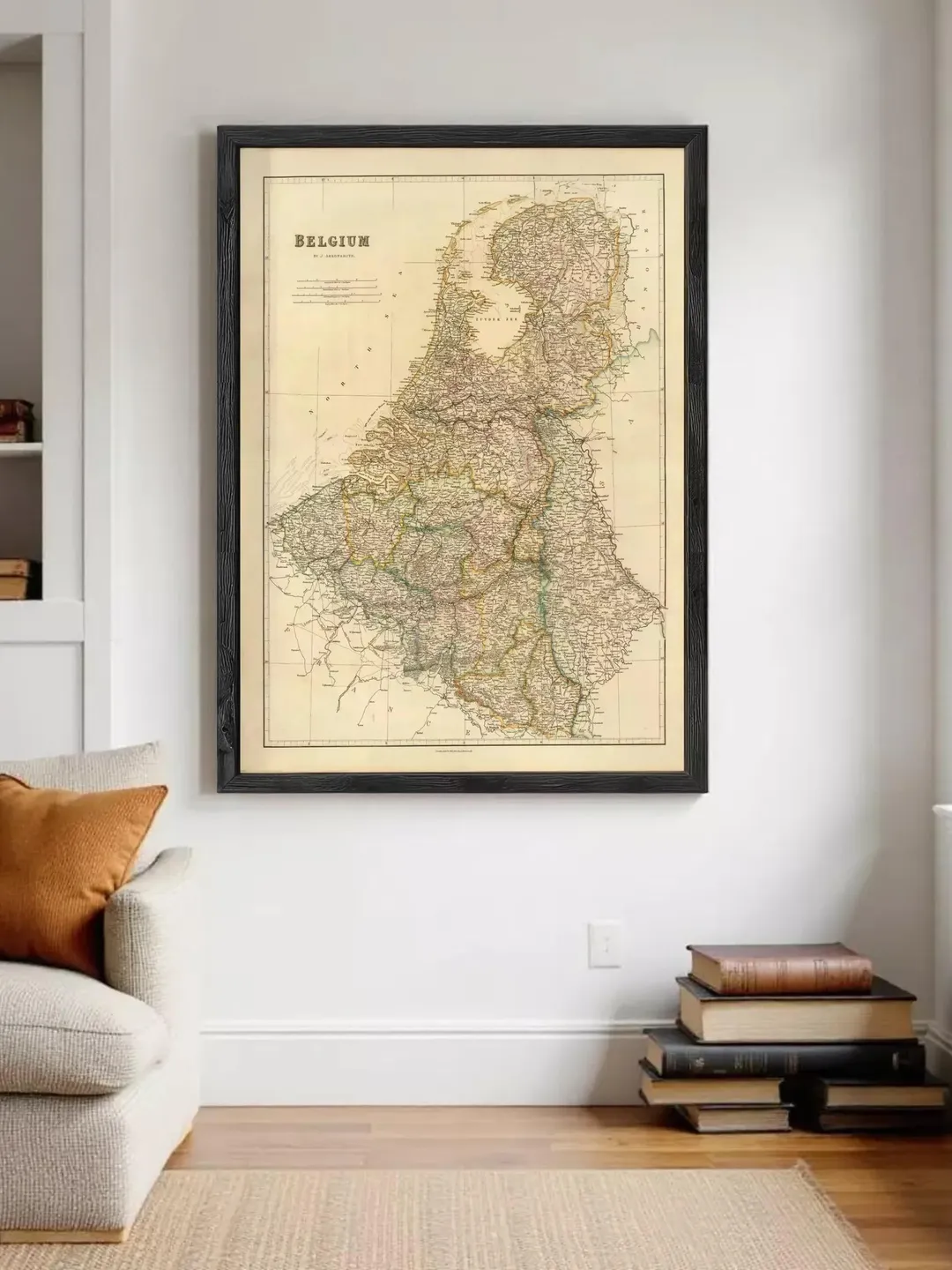 Old Map of Belgium 1832 Vintage Map | Wall Map Print