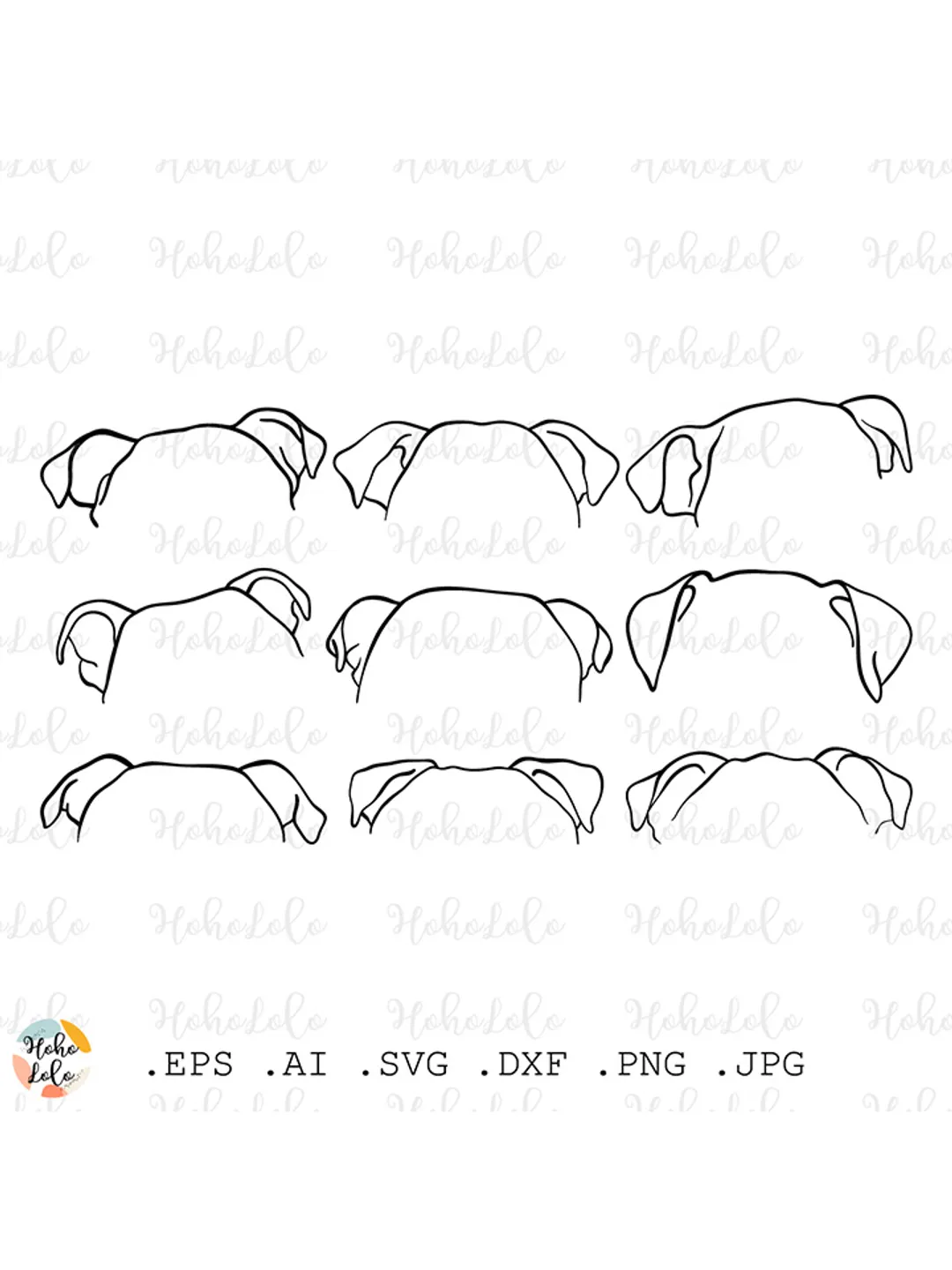 Bulldog Ears Svg, Bulldog Ears Silhouette, Bulldog Ears Cricut, Bulldog Ears Outline Clipart Png, Bulldog Ears Dxf