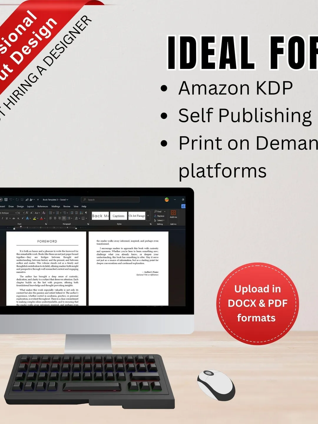 Book Formatting Template For KDP, 6 x 9 KDP Template, Book Interior ...