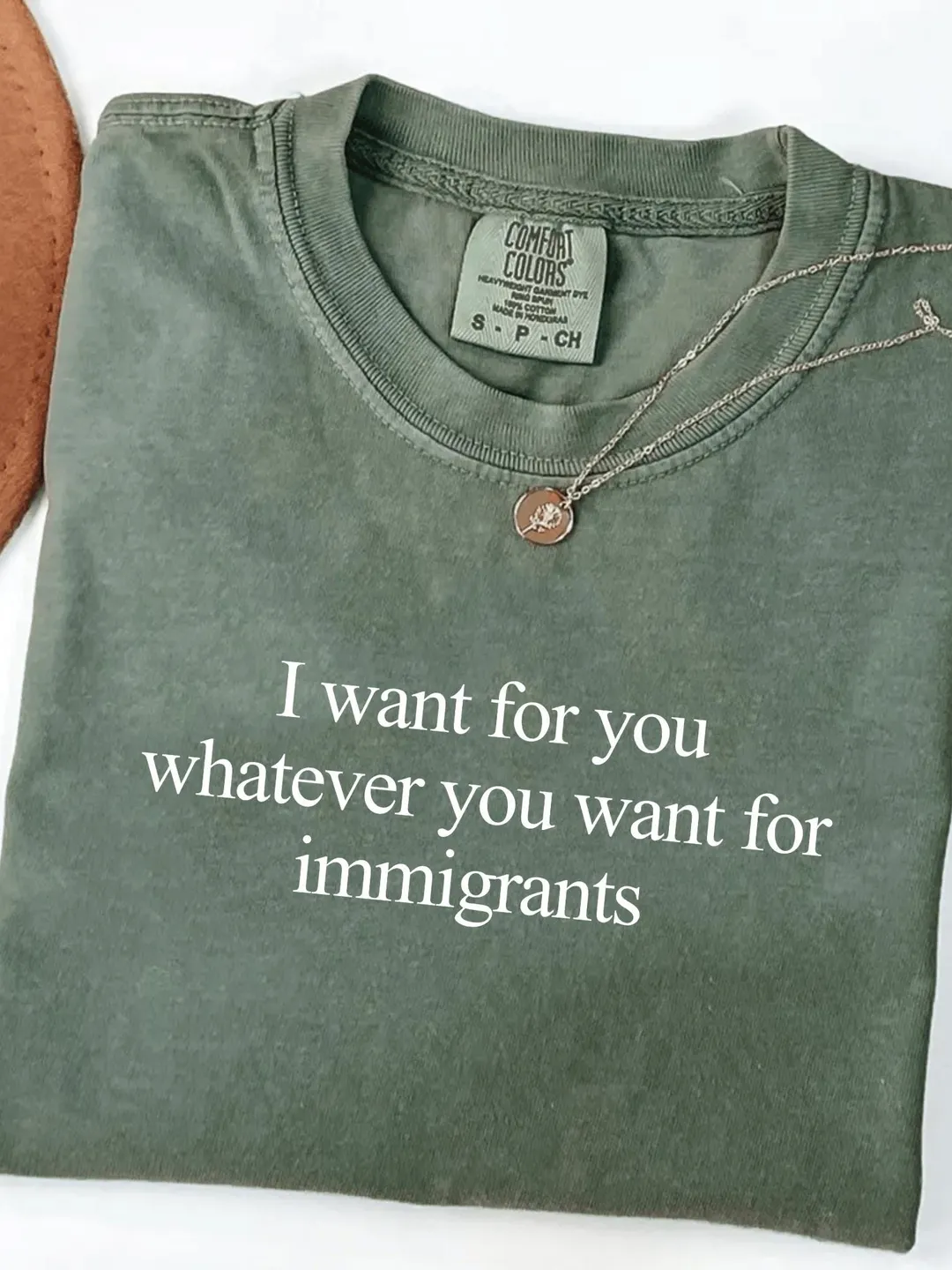 Comfort Colors Pro Immigrant Shirt – Unisex Political Tee, Activism T-Shirt, Human Rights Top, Minimalist Progressive Gift