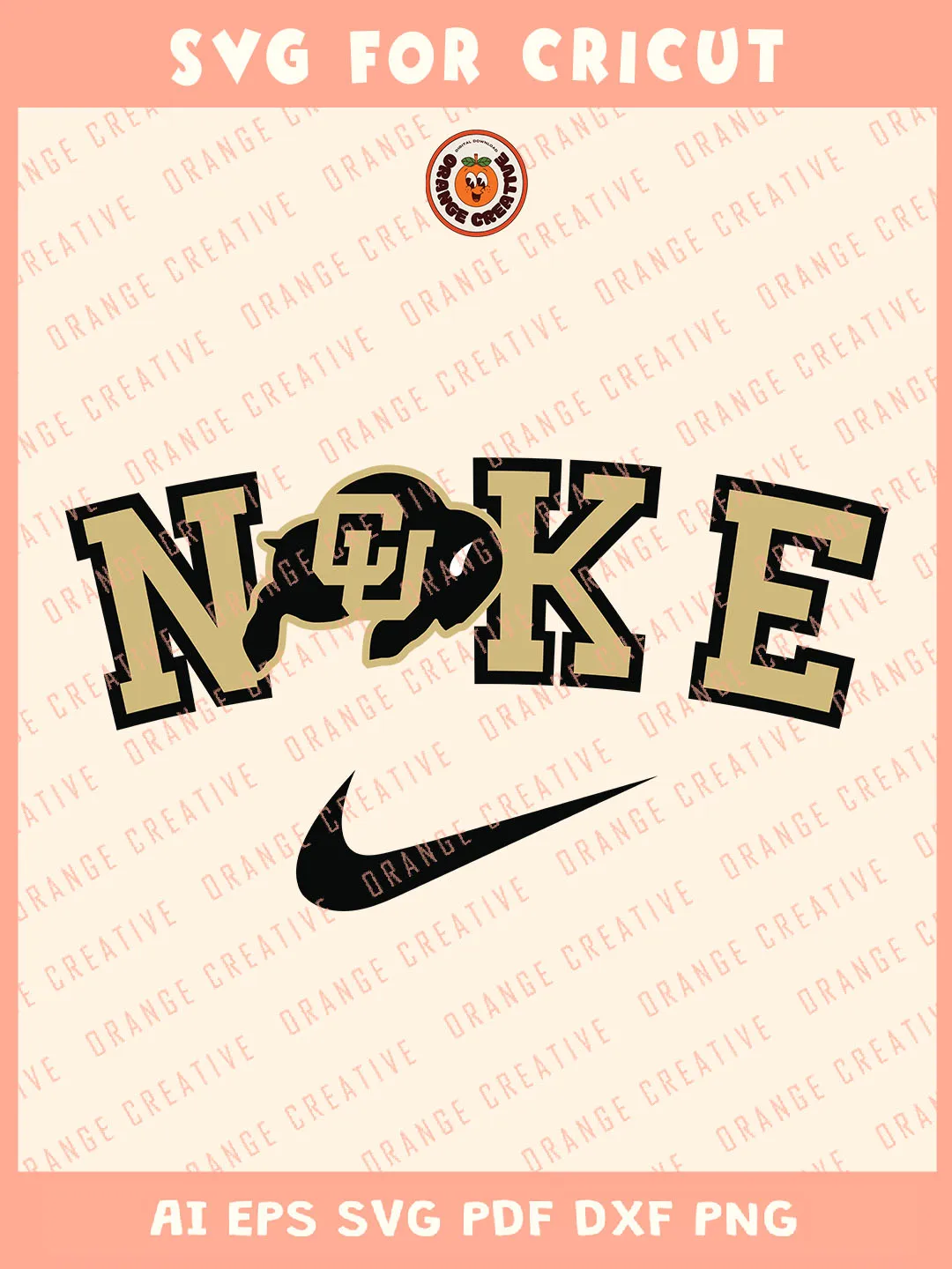 Ni.kee Colorado Buffaloes Svg, NCAA College Football Team Svg, NCAA Colorado Buffaloes Team SVG for cricut, NCAA Team Shirt For Fan, Svg Files for Cricut, Png, Dxf, Digital Download