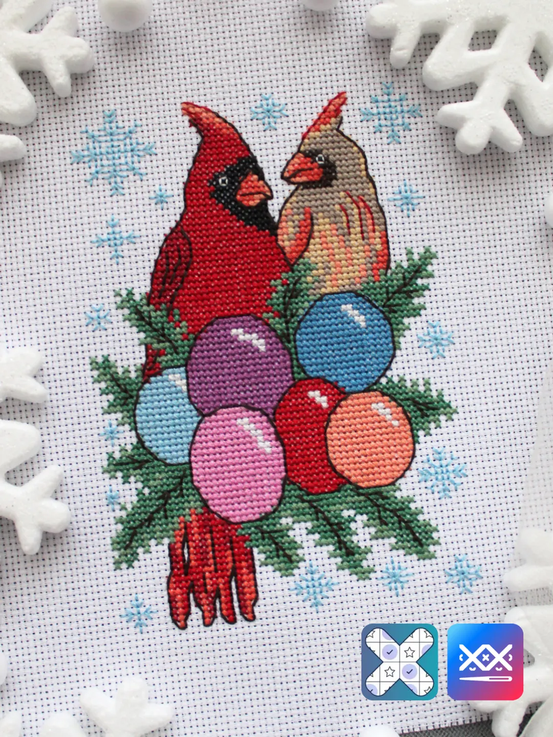 Free Printable Cardinal Graphgan Patterns.pdf Cross stitch pattern Cardinals, Christmas cross stitch chart PDF