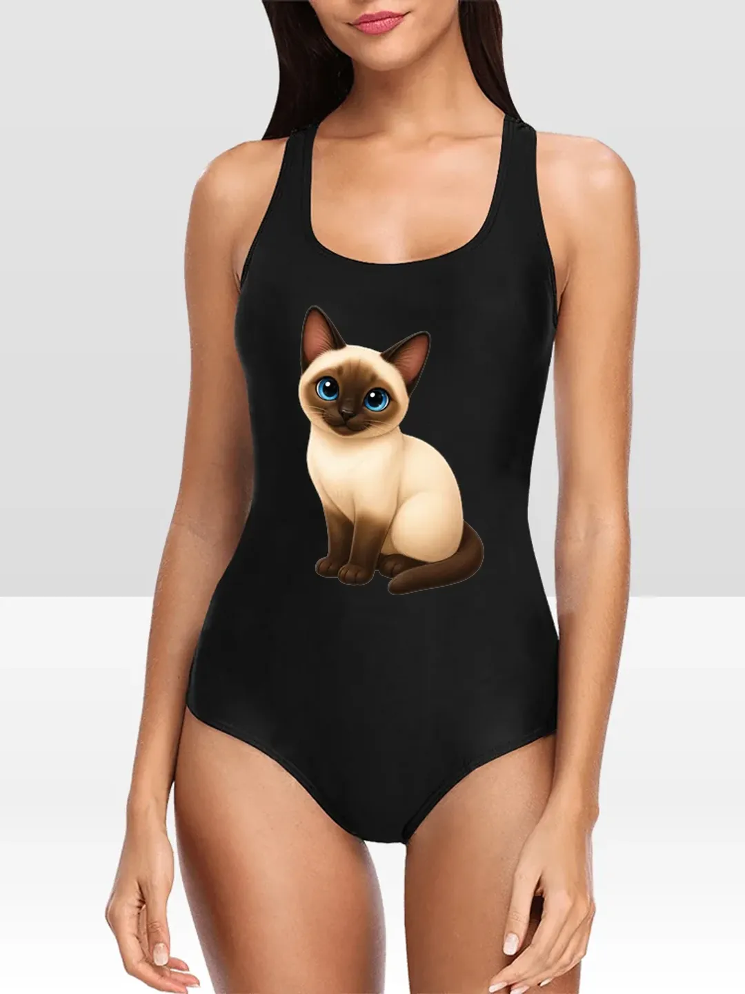 Siamese Cat One Piece Swimsuit