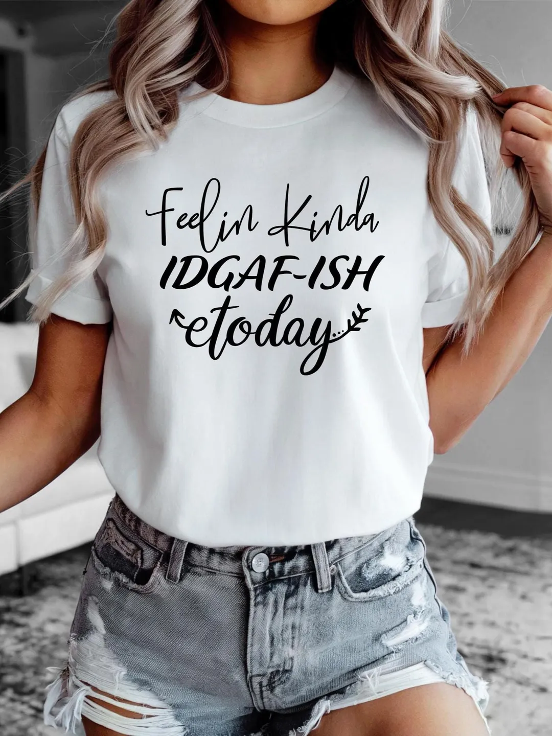 Idgaf-ish Graphic T-shirt: Funny Sarcastic Tee