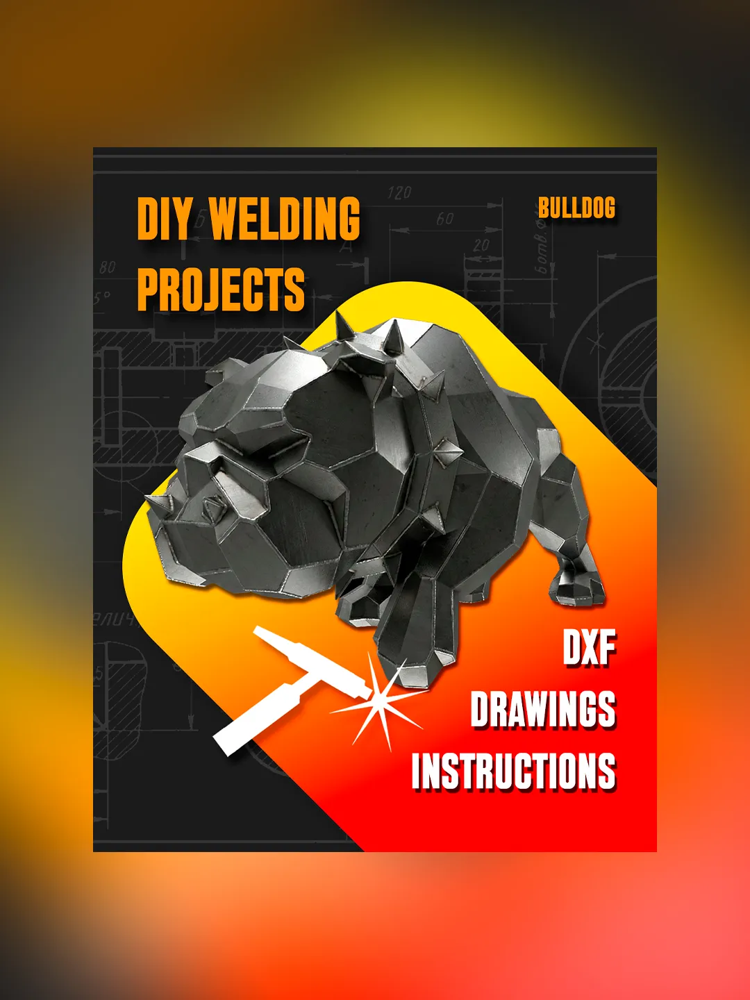 Welding Project Plans Drawings Diamond (DXF, PDF)