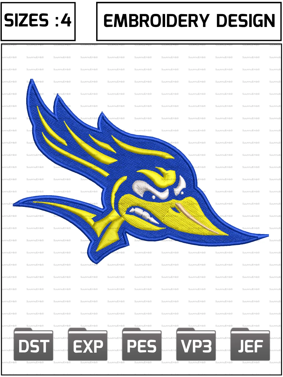 CSU Bakersfield Roadrunners Logos Embroidery Design,NCAA Logos Embroidery Design,NCAA Teams, Machine Embroidery Design File,4 Sizes, Digital Download