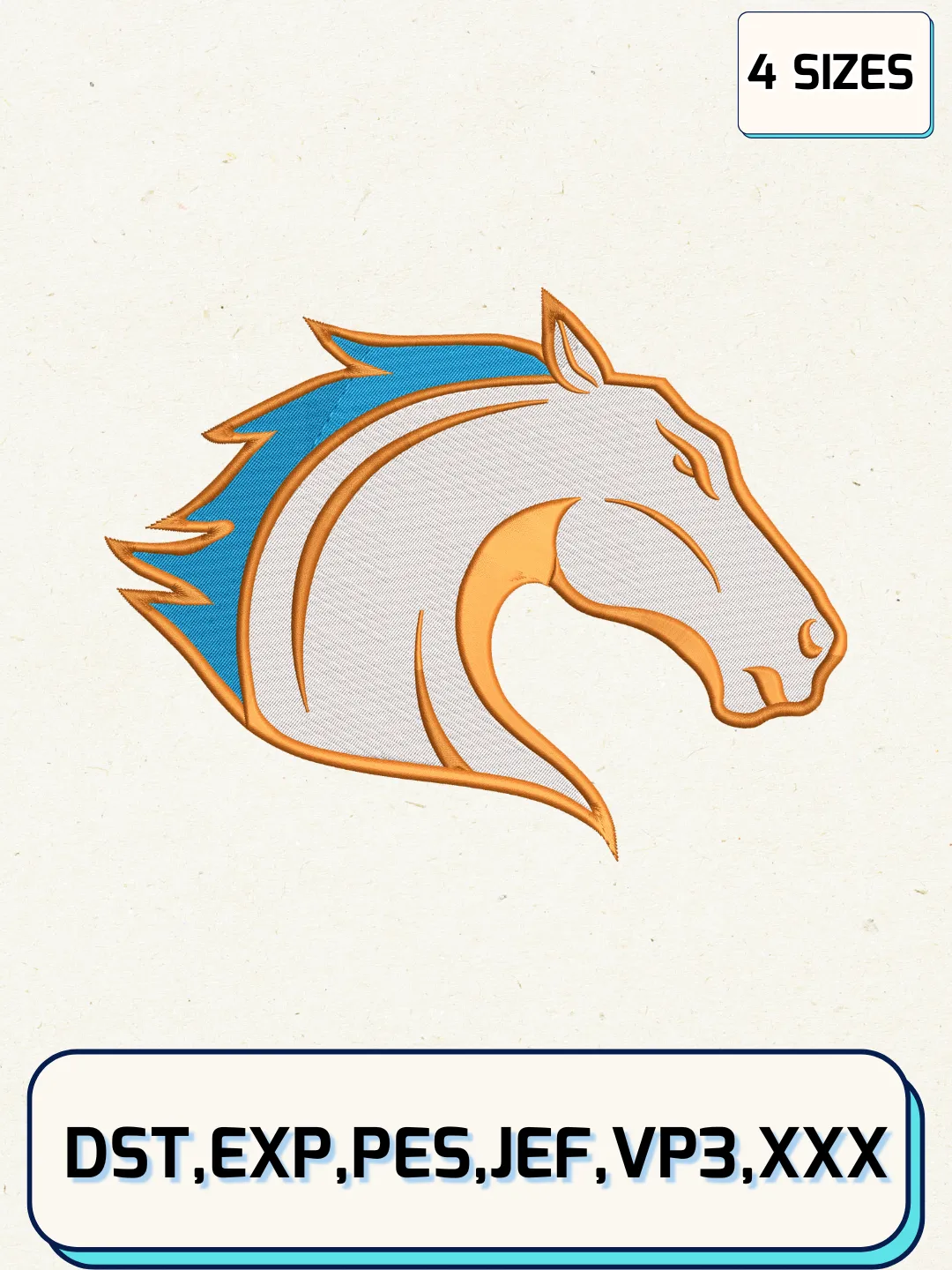 UT Arlington Mavericks Logos Embroidery Design Files, NCAA Logos Embroidery Designs, Machine Embroidery Files, 4 Sizes