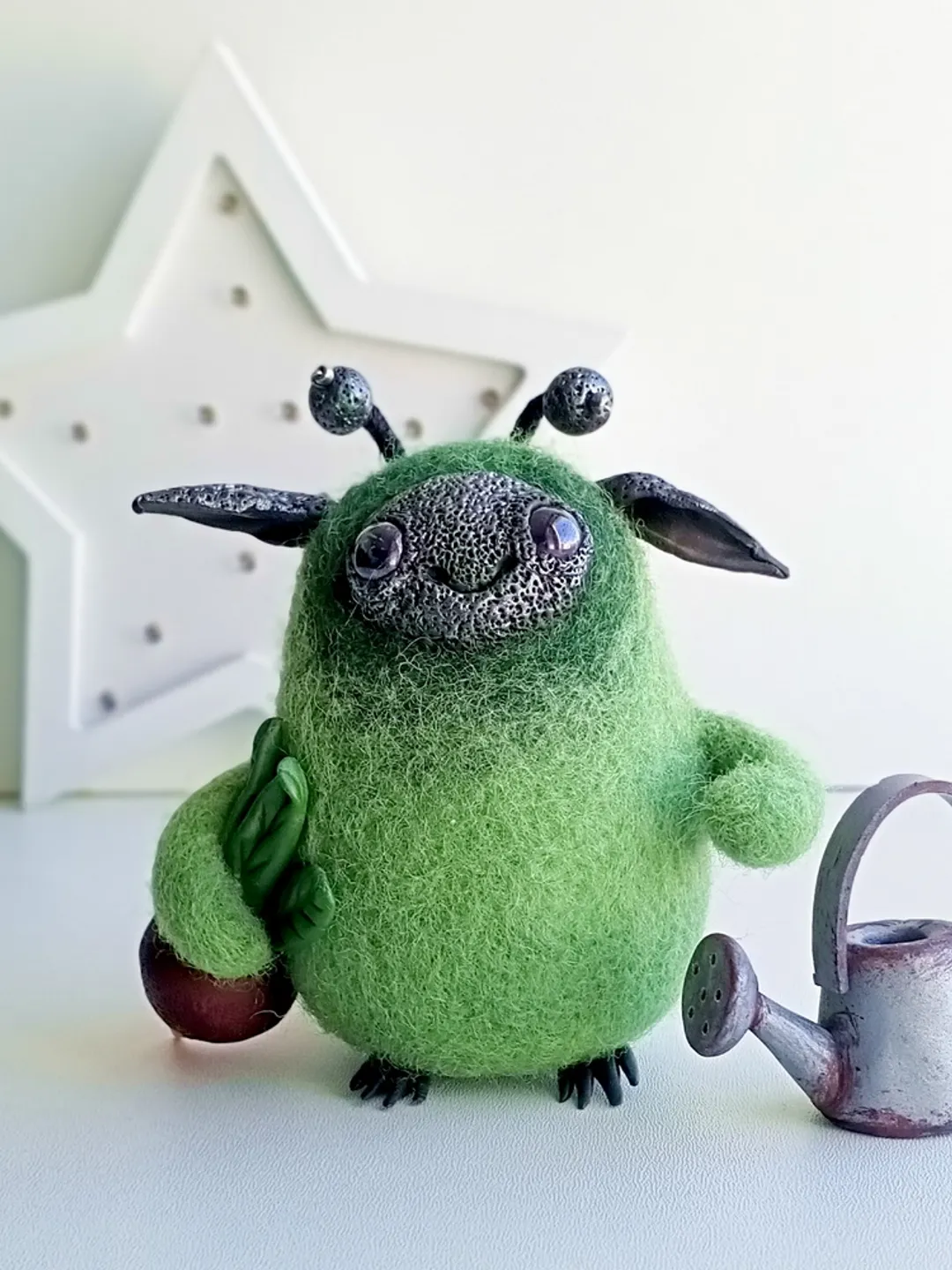 Fantasy animal art doll/Kawaii desk companion/Desk spirit/Needle