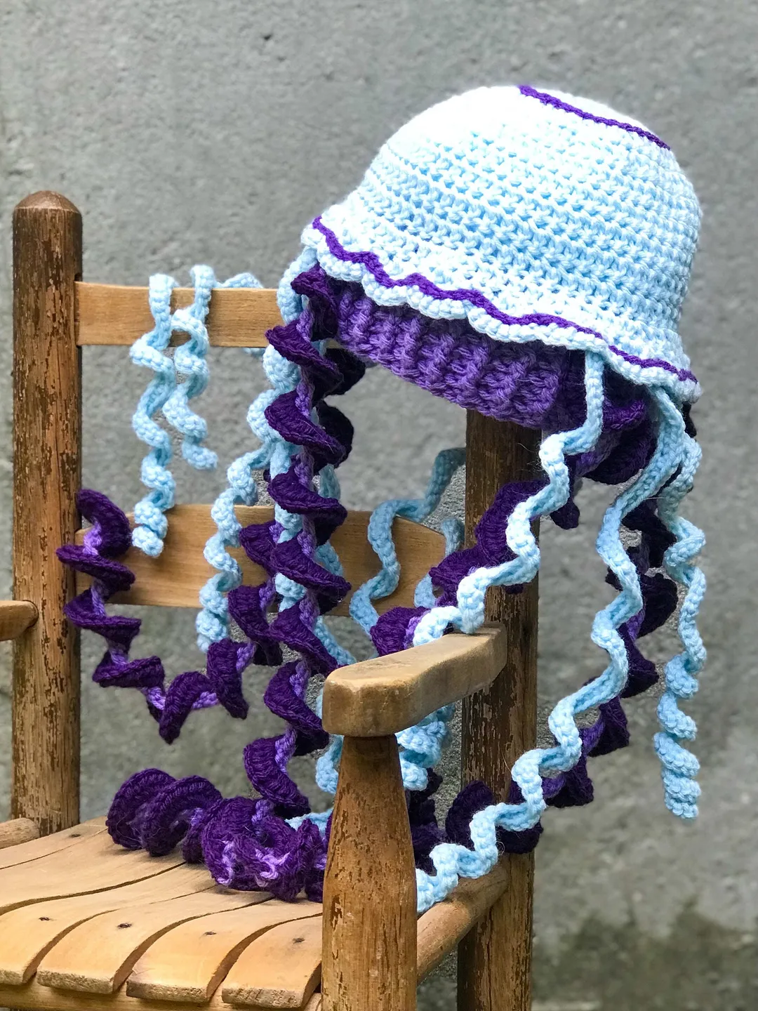 Jellyfish Hat, Crochet Beanie, Funny Hat, Accessories, Boy, Girl