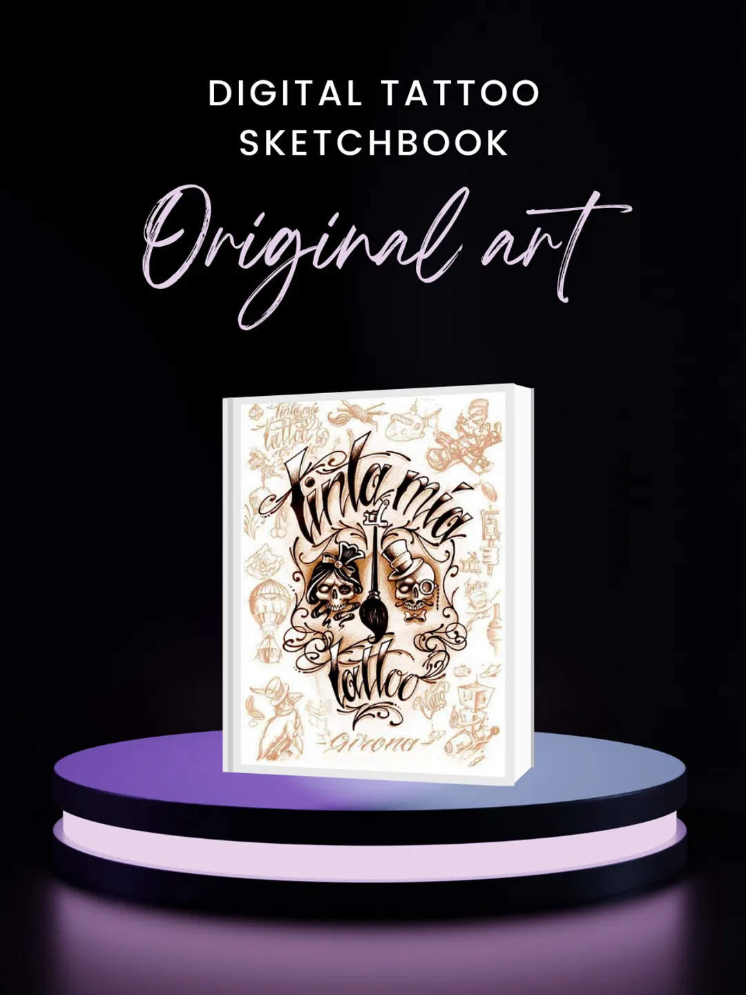 TATTOO The Sketchbook タトゥー　刺青 スケッチブック by Spaz タトゥーデザイン本 - タトゥー用品（刺青