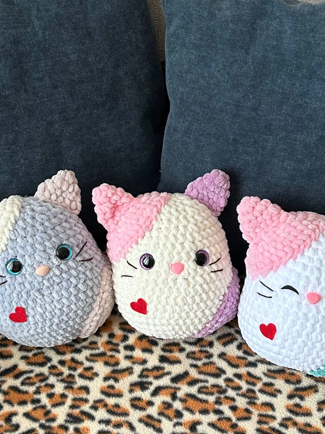 Crochet cat pattern Amigurumi kitty pattern Cuddle kitty pattern Easy crochet  pattern for beginners