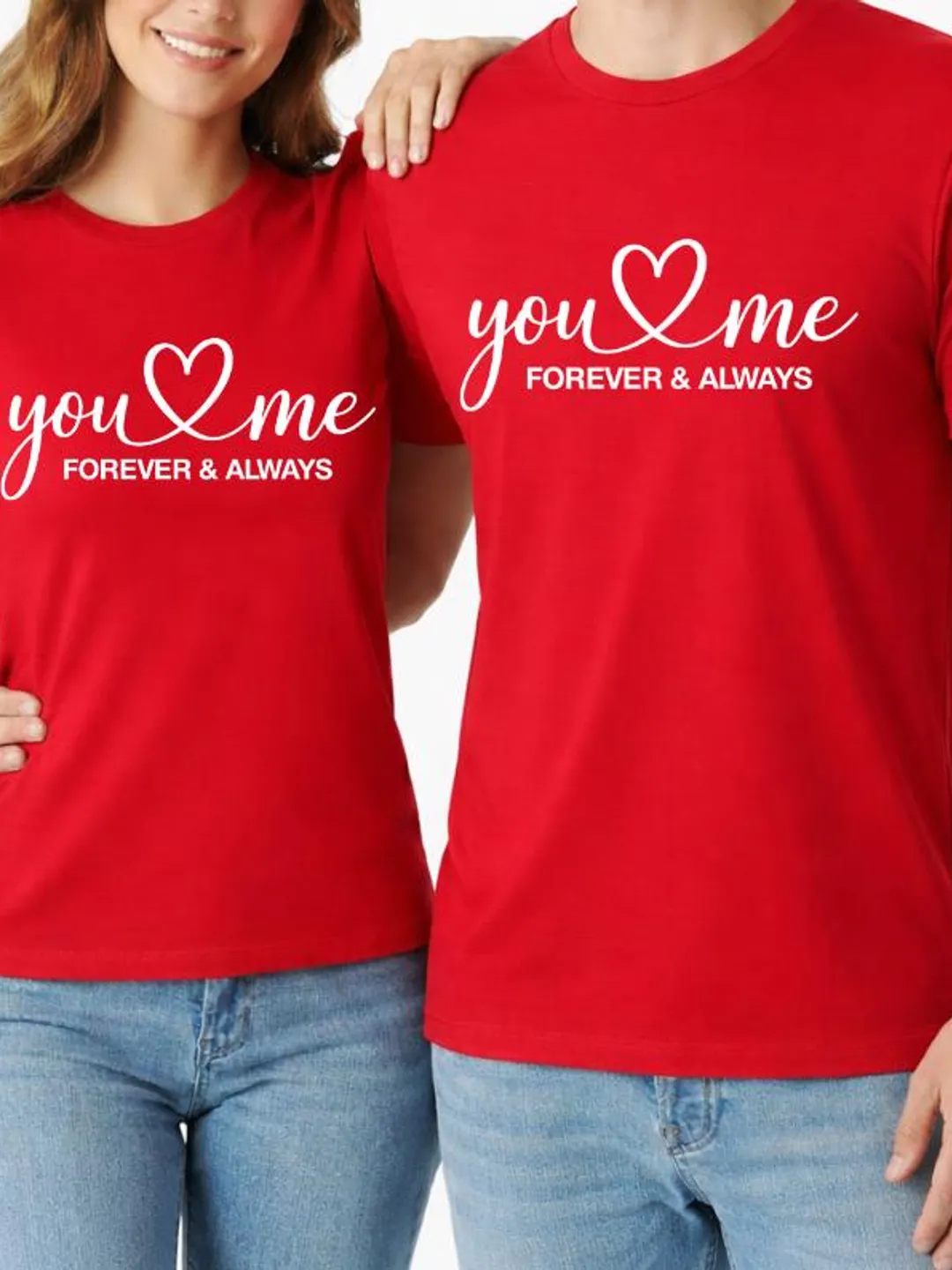 Matching Couple Shirt, You and Me Forever Valentine's Day Tee