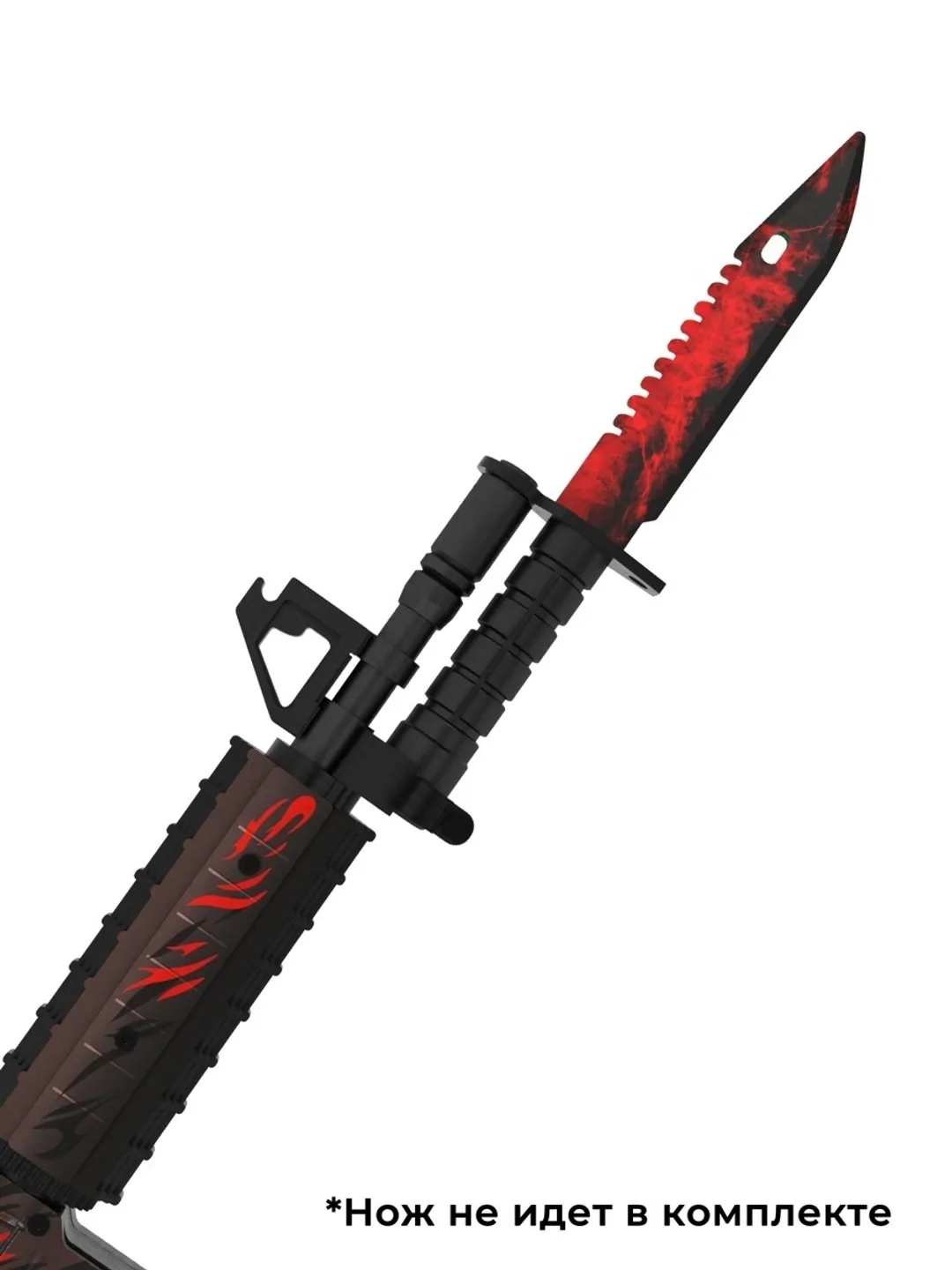 Wooden Automatic M4A4 Howl CS GO / Toy / Rubber Gun the knife is not ...