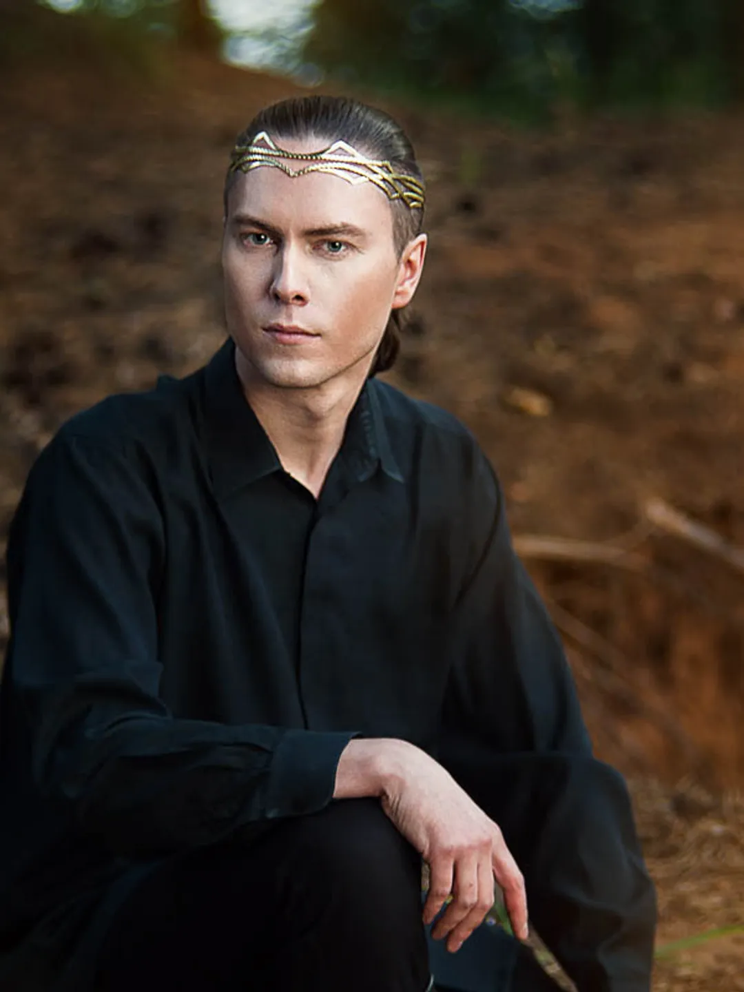 Wedding tiara Celtic medieval bridal diadem Renaissance circlet Bridal Headpiece Elven hair vine Megven