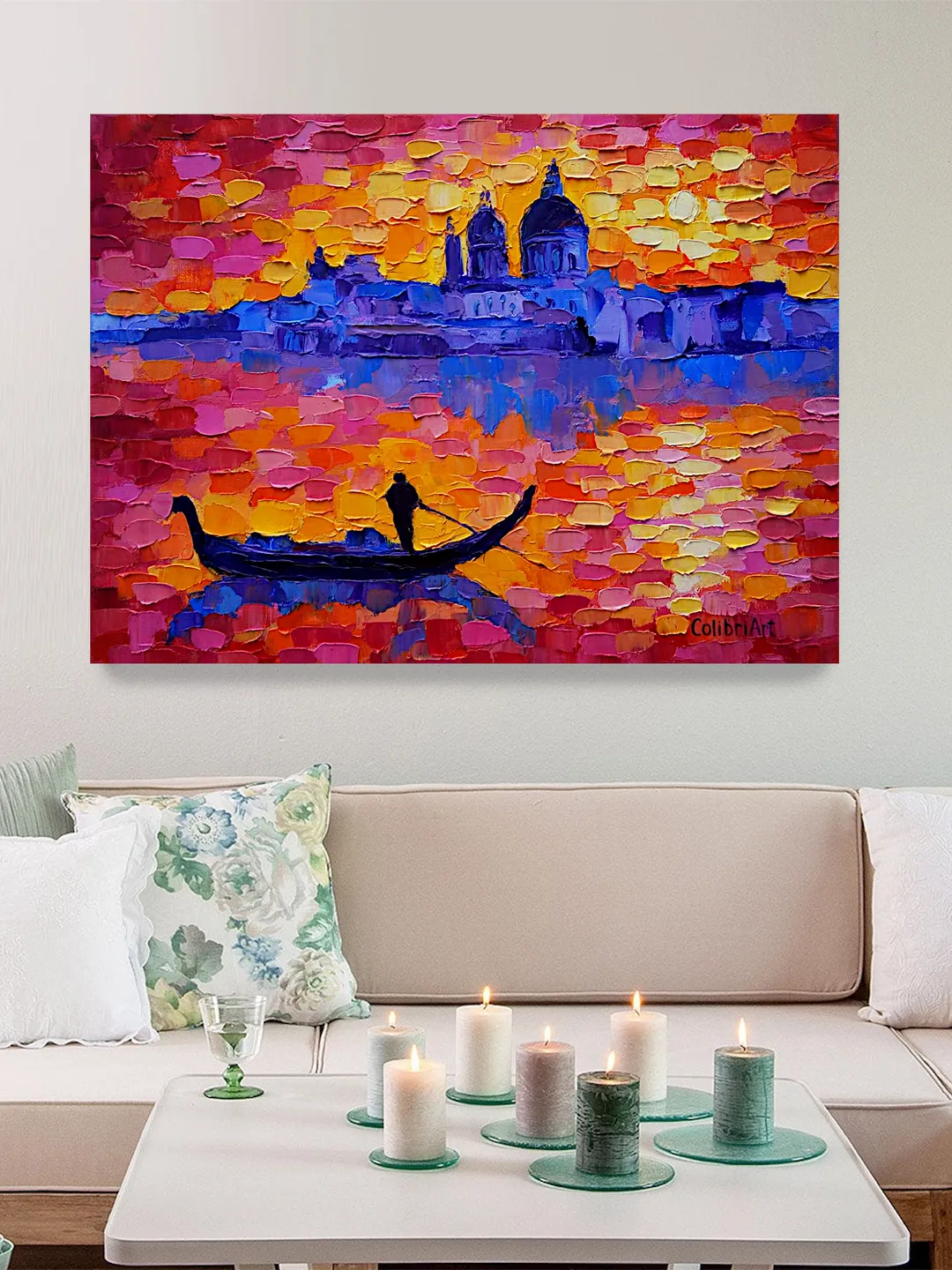 Venice Oil Painting Italy Original Art Italian Landscape Painting