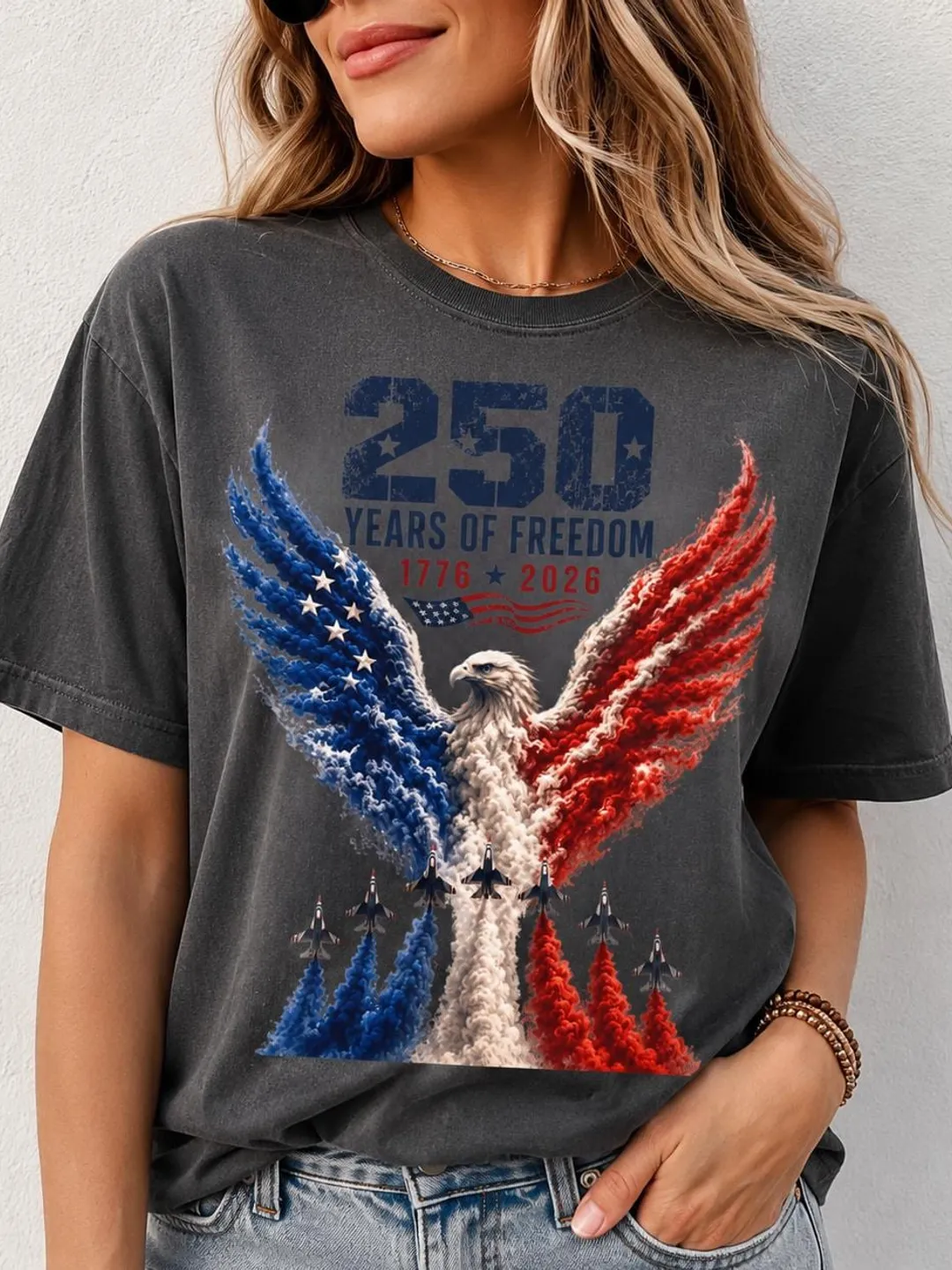 250th Anniversary Shirt, 250 Years Freedom Tee, 1776 2026 Patriotic Eagle Shirt