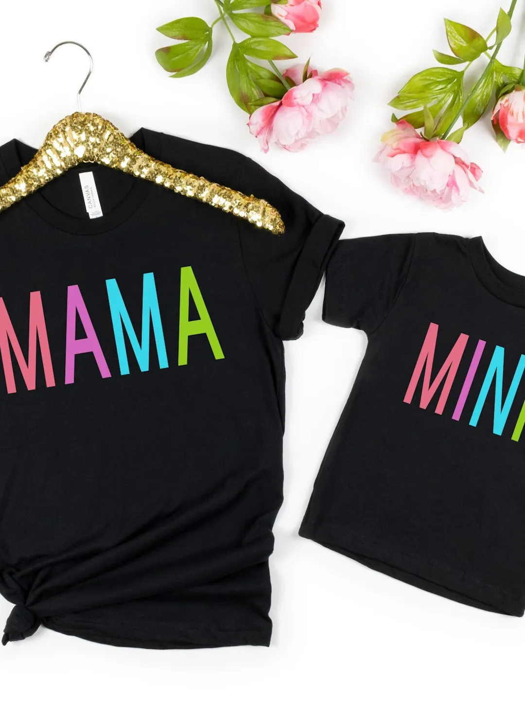 Mama and Mini Rainbow Shirts Matching Mommy and Me Outfits Gift for Mom and Daughter  mother daughter shirts Easter Basket Stuffers Girl