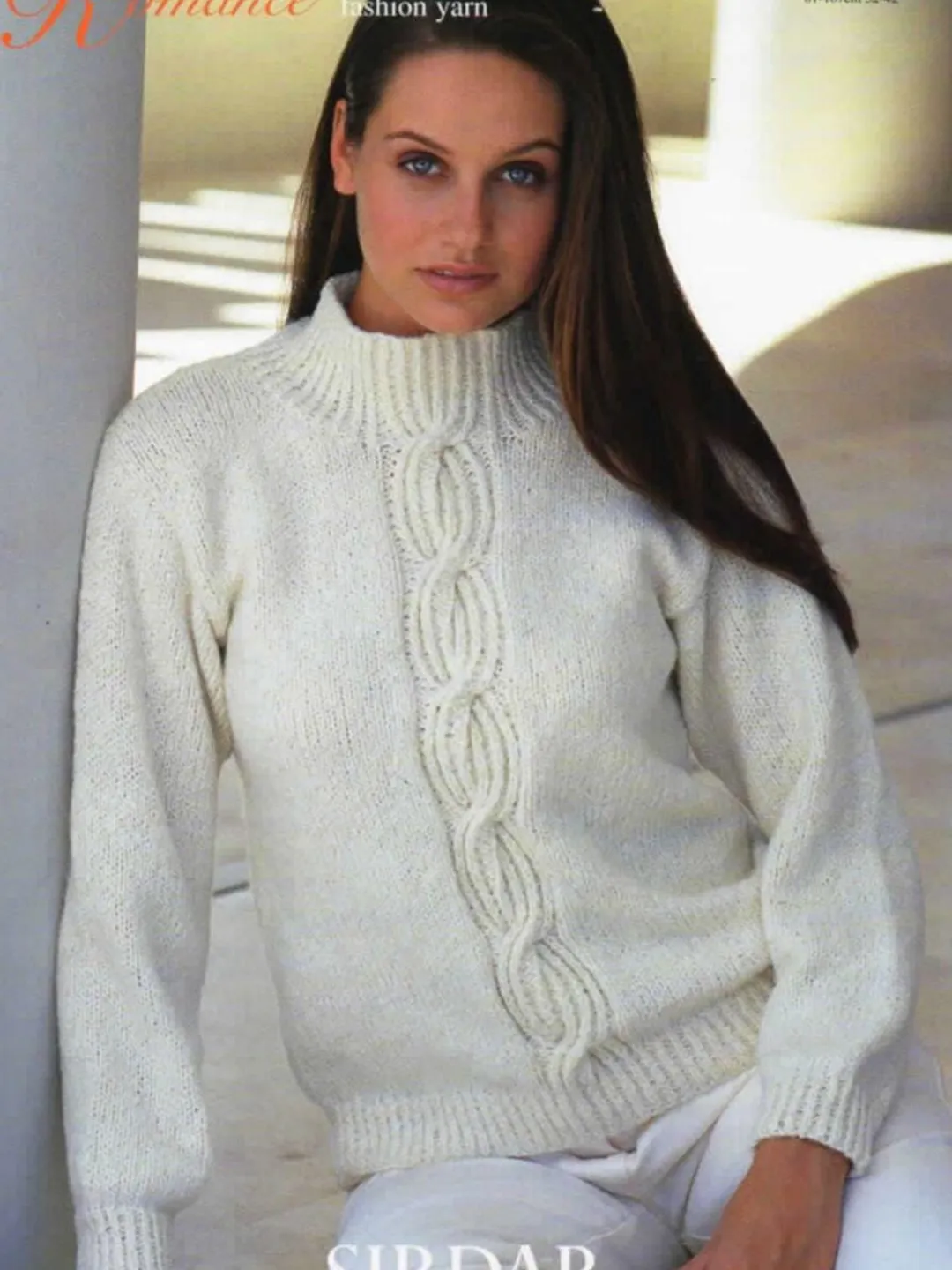 Women sweater knitting pattern lacy cable jumper pullover pattern pdf women ladies top pdf