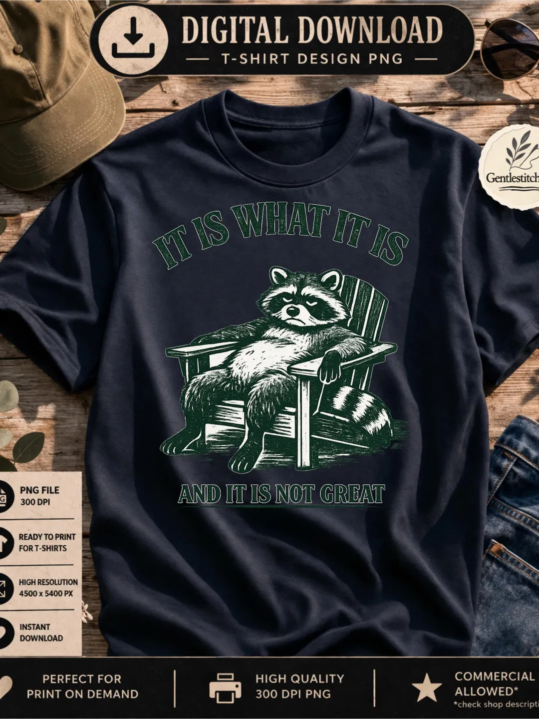 Funny Raccoon Meme PNG: It Is What It Is Not Great Existential Humor ...