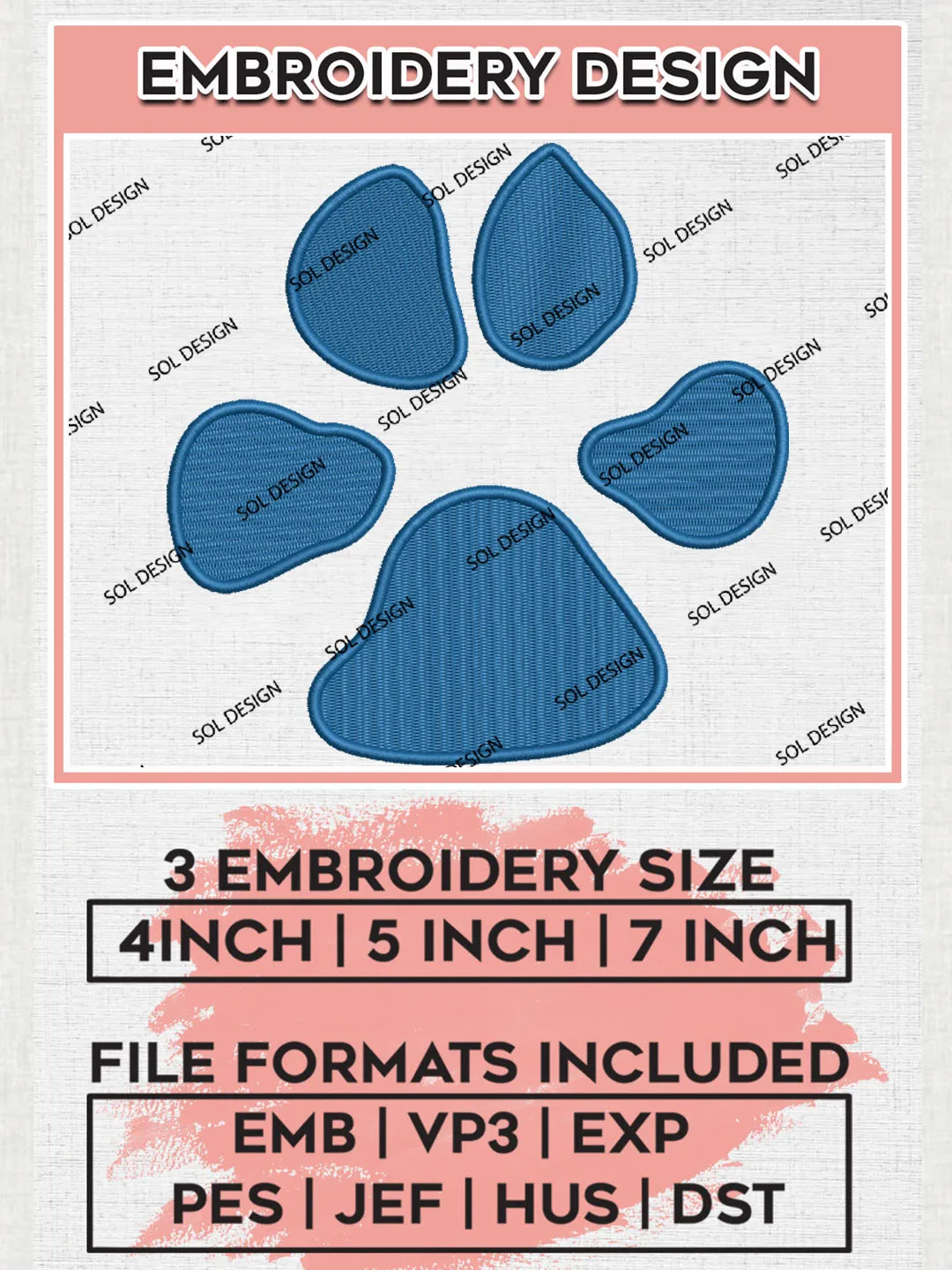 NCAA UNC Asheville Bulldogs Team Footprint Logo Embroidery Design Files, NCAA UNC Asheville Bulldogs Machine Embroidery, NCAA Teams, 3 sizes, NCAA Machine embroidery designs, Digital Download