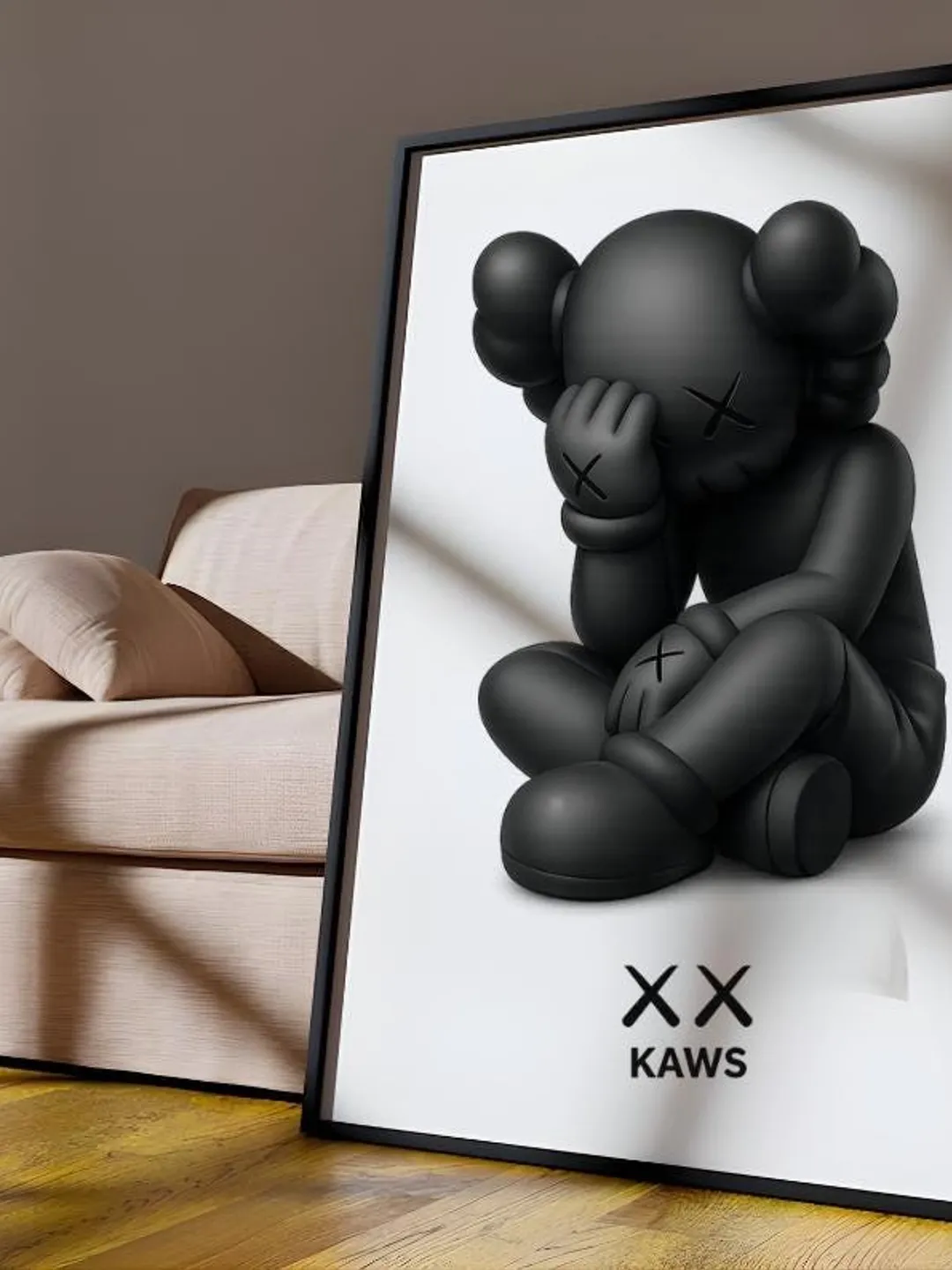 Kaws Poster Set: Black Family Hypebeast Wall Art (Digital Download)