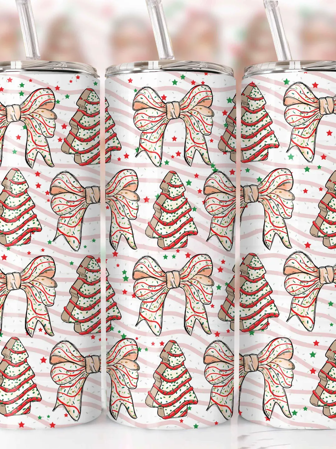 Christmas Tree Cake 20oz tumbler wrap png, Christmas Coquette Bow, Christmas Tree tumbler, Merry Christmas wrap, Xmas png,Sublimation Design