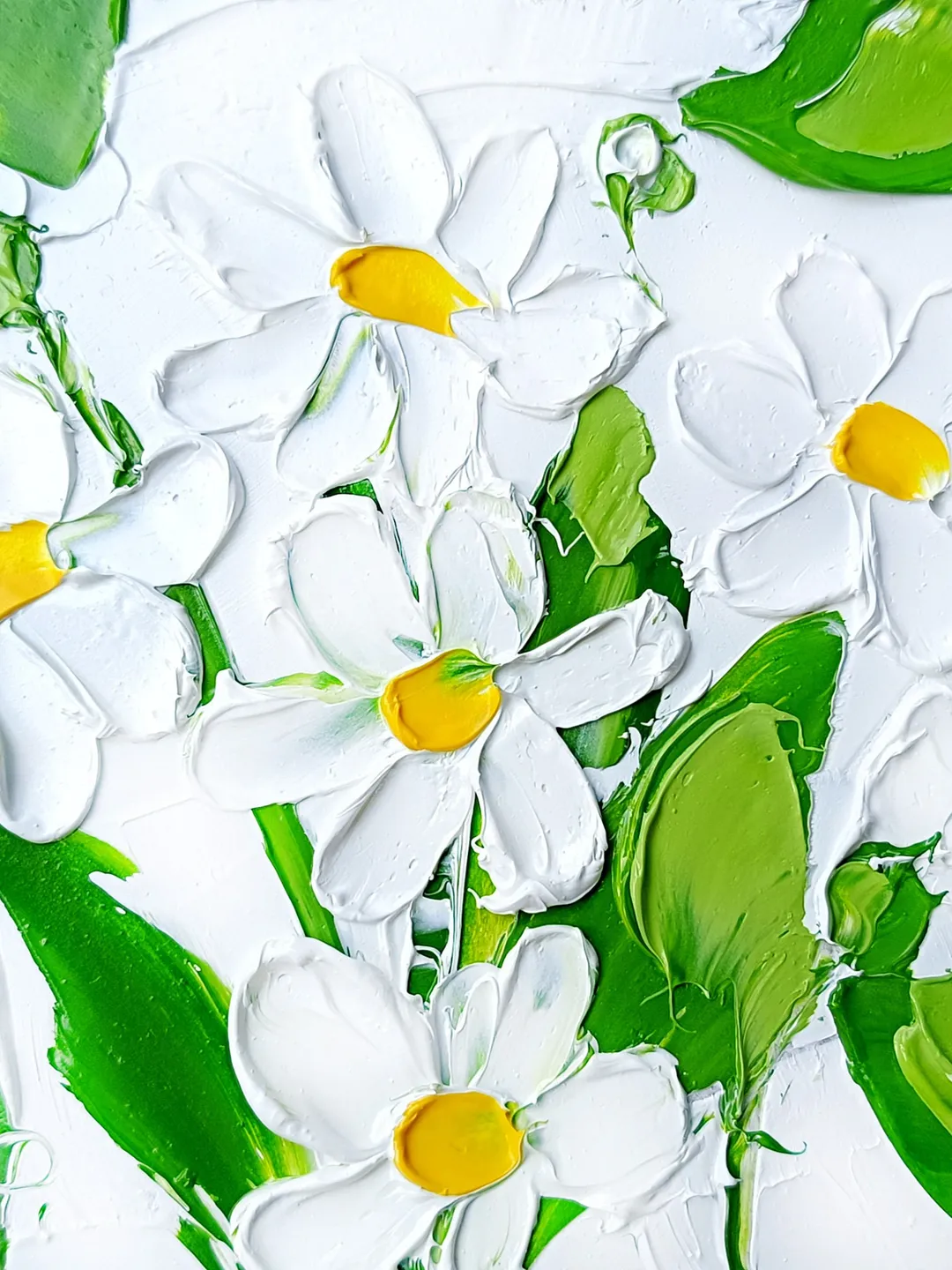 Daisy Painting Oil Impasto Original Art 4x4 The most-loved gifts ...