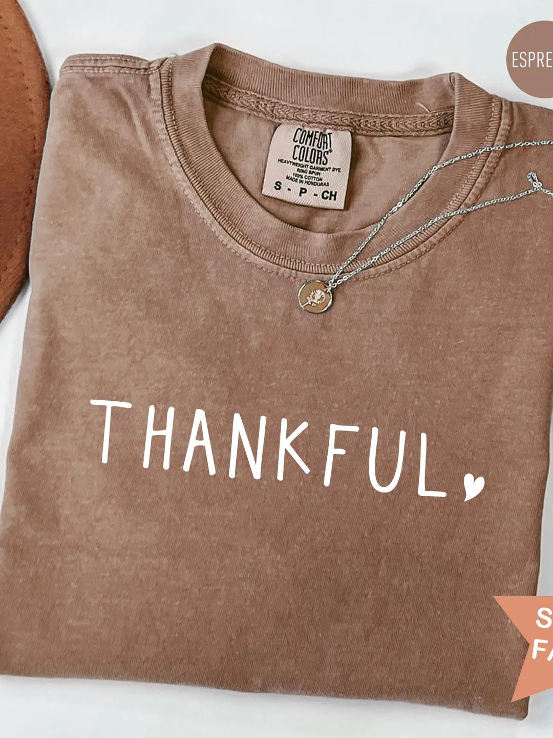 Comfort Colors Thankful Shirt: Retro Fall Thanksgiving Tee