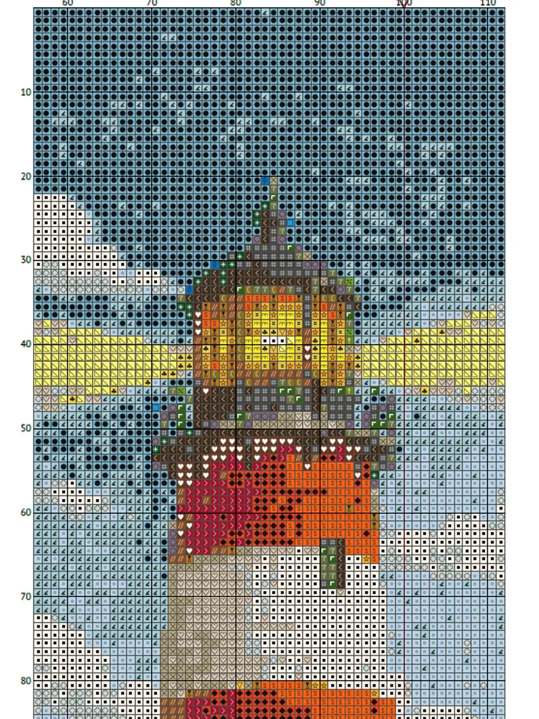 Cross stitch pattern Lighthouse instant download PDF, Landscape