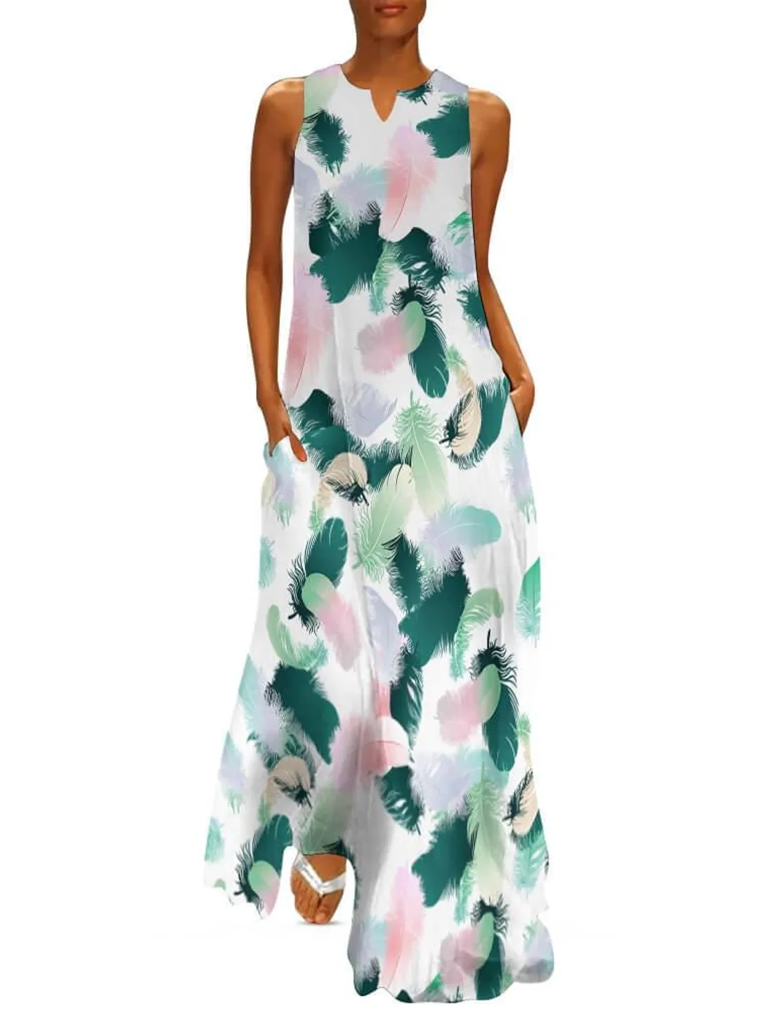 blue maxi cut out dress Amiya | A-Line with Cut-Out Details nude heels and a Color:Emerald green Explore Joonam's Collection For __fit:womens-clothing