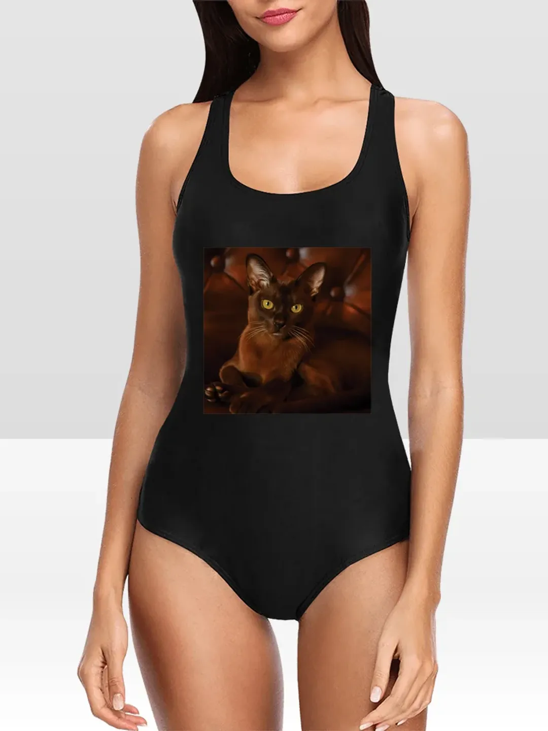 Burmese Cat One Piece Swimsuit