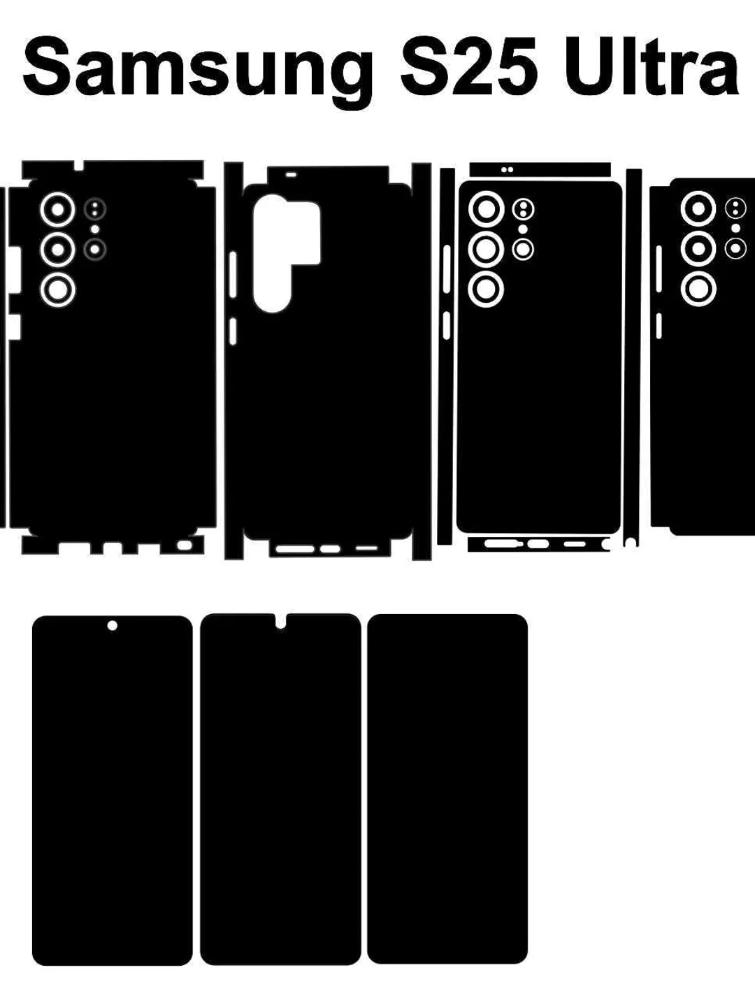 Samsung Galaxy S25 Skin Template Vector Files & Die Cut Layout for Custom Phone Wrap Samsung Galaxy S25 Skin Template Vector Files & Die Cut Layout for Custom Phone Wrap
