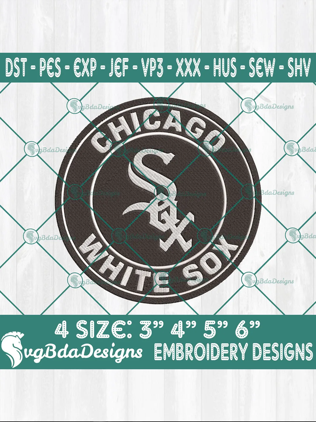 Chicago White Sox Machine Embroidery Designs – MLB Logo Embroidery