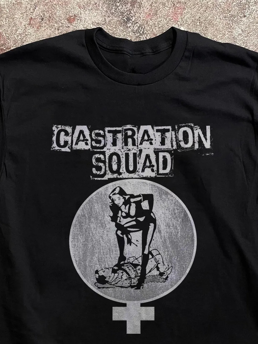 Castration Squad Punk Rock T-Shirt Vintage Grunge Feminist Tee