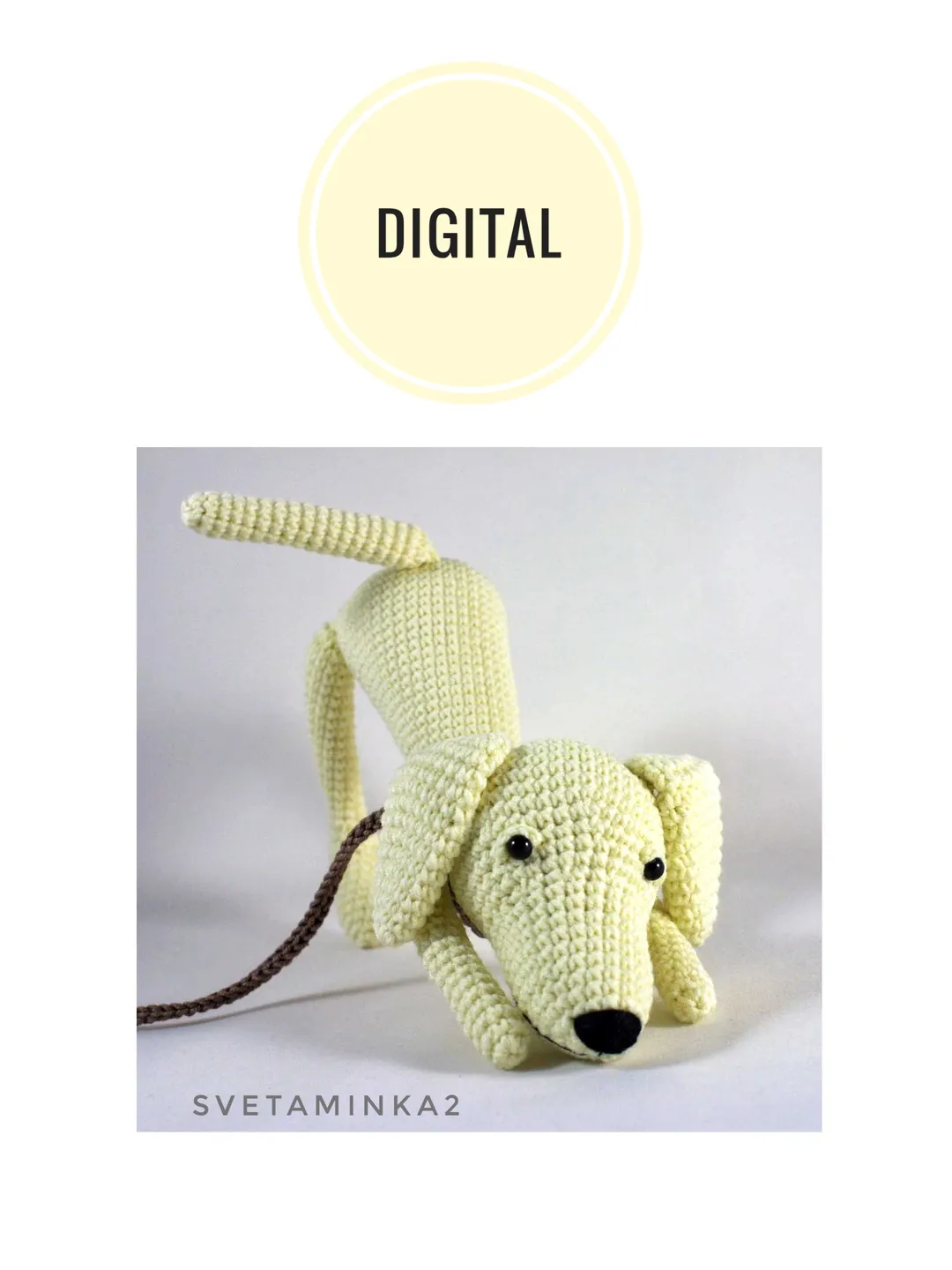 Crochet Labrador Pattern. Labrador Amigurumi Pattern. Crochet Pattern Dog. Digital Download. PDF.