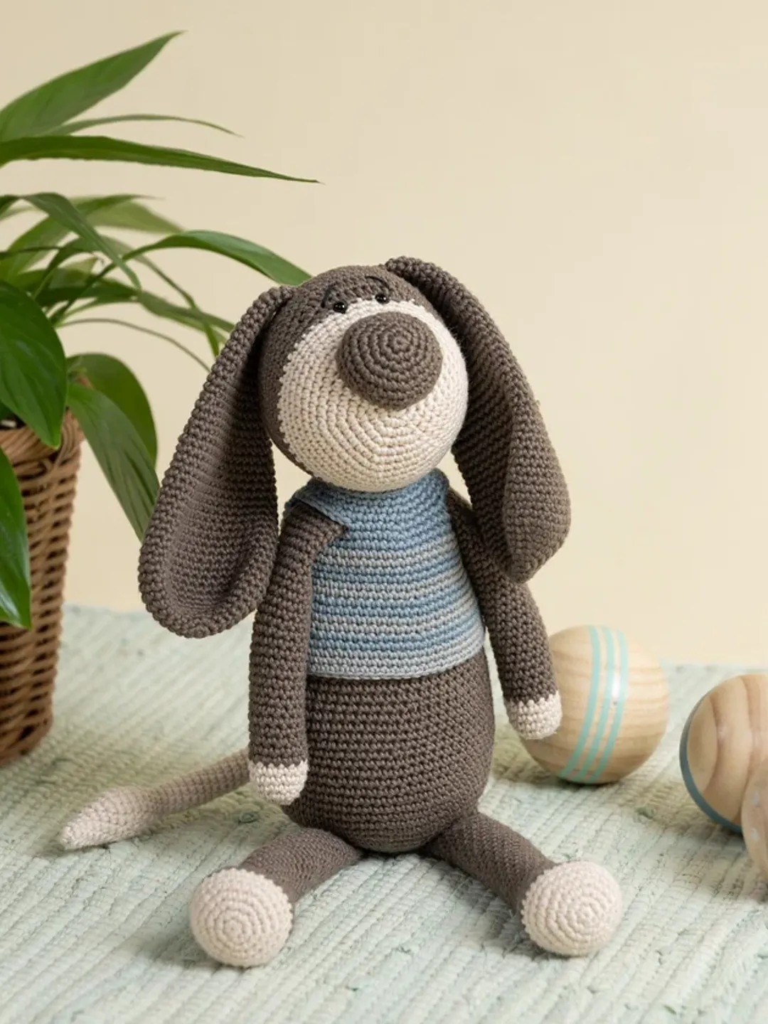 Crochet Dog Pattern PDF, Helmut the Dog Amigurumi Pattern, Cute Dog Crochet Toy, Puppy Crochet Pattern, Beginner Amigurumi, Handmade Dog Toy, Farm Animal Gift, Nursery Toy, DIY Crochet Pattern